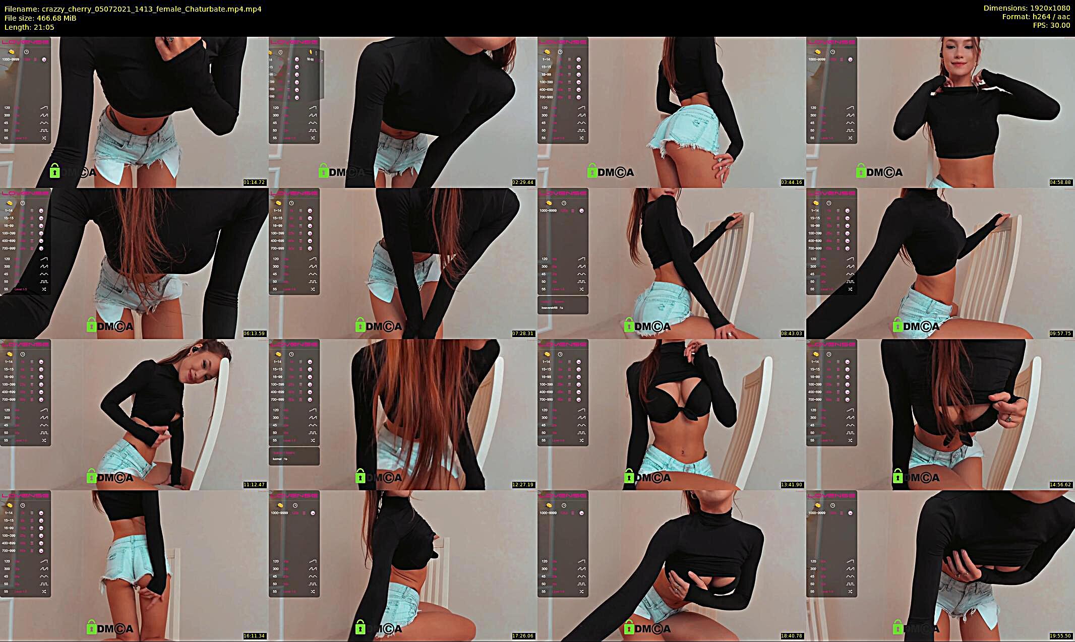 crazzy_cherry — 22 minute Chaturbate female cam show recording, 1080p, Jul 5, 2021