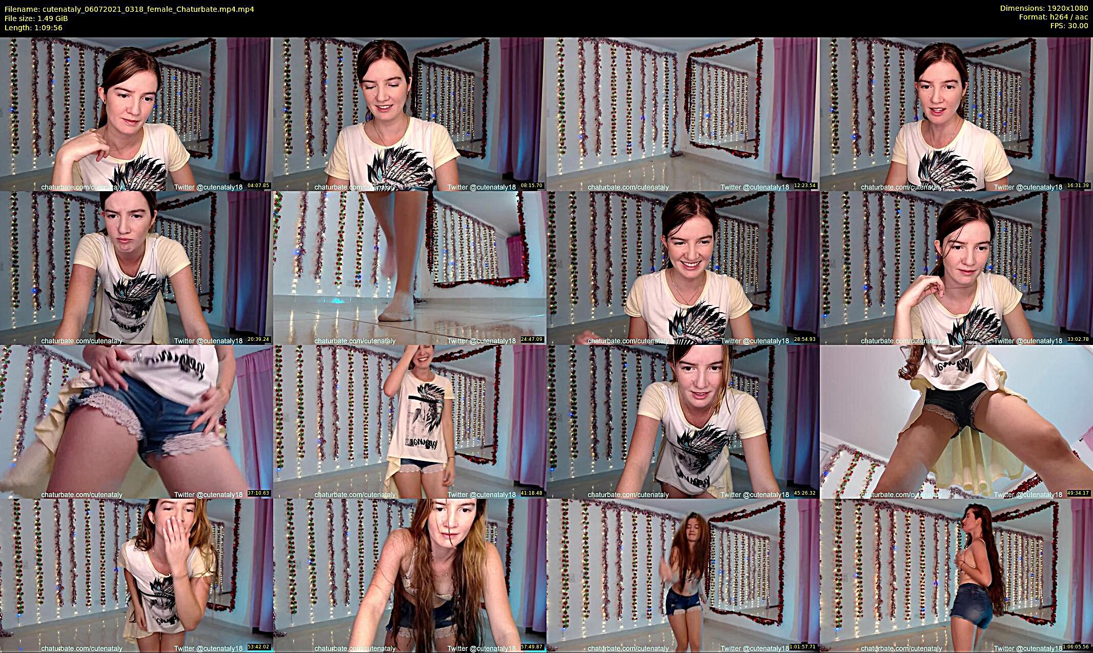 cutenataly — 70 minute Chaturbate female cam show recording, 1080p, Jul 6, 2021
