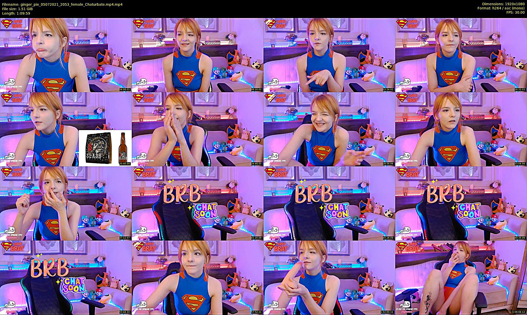 ginger_pie — 70 minute Chaturbate female cam show recording, 1080p, Jul 5, 2021