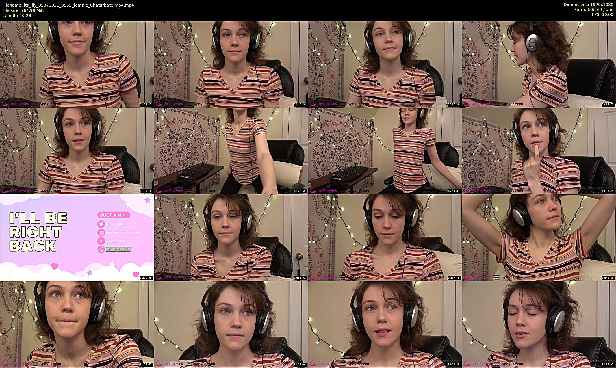 its_lily — 41 minute Chaturbate female cam show recording, 1080p, Jul 5, 2021