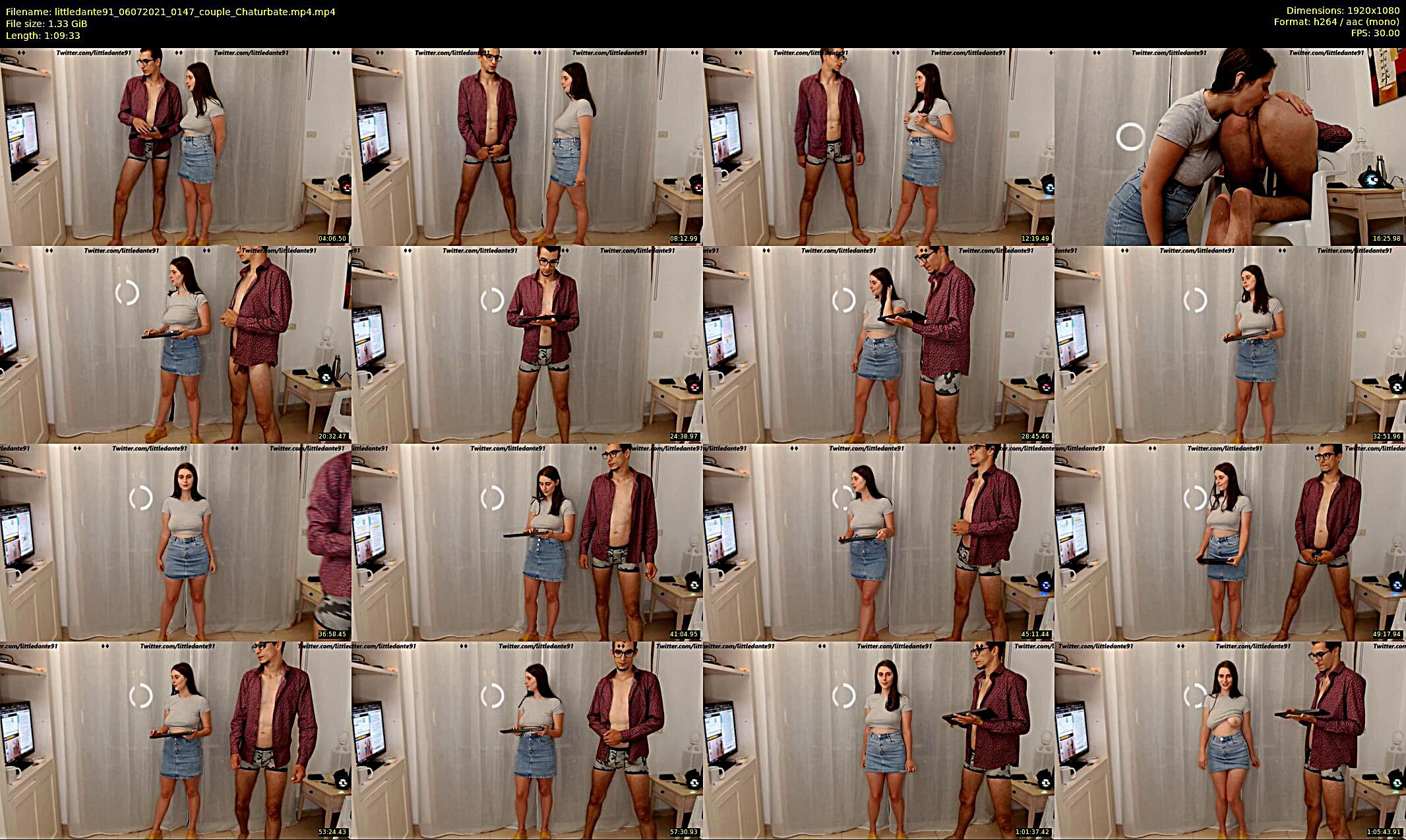 littledante91 — 70 minute Chaturbate couple cam show recording, 1080p, Jul 6, 2021