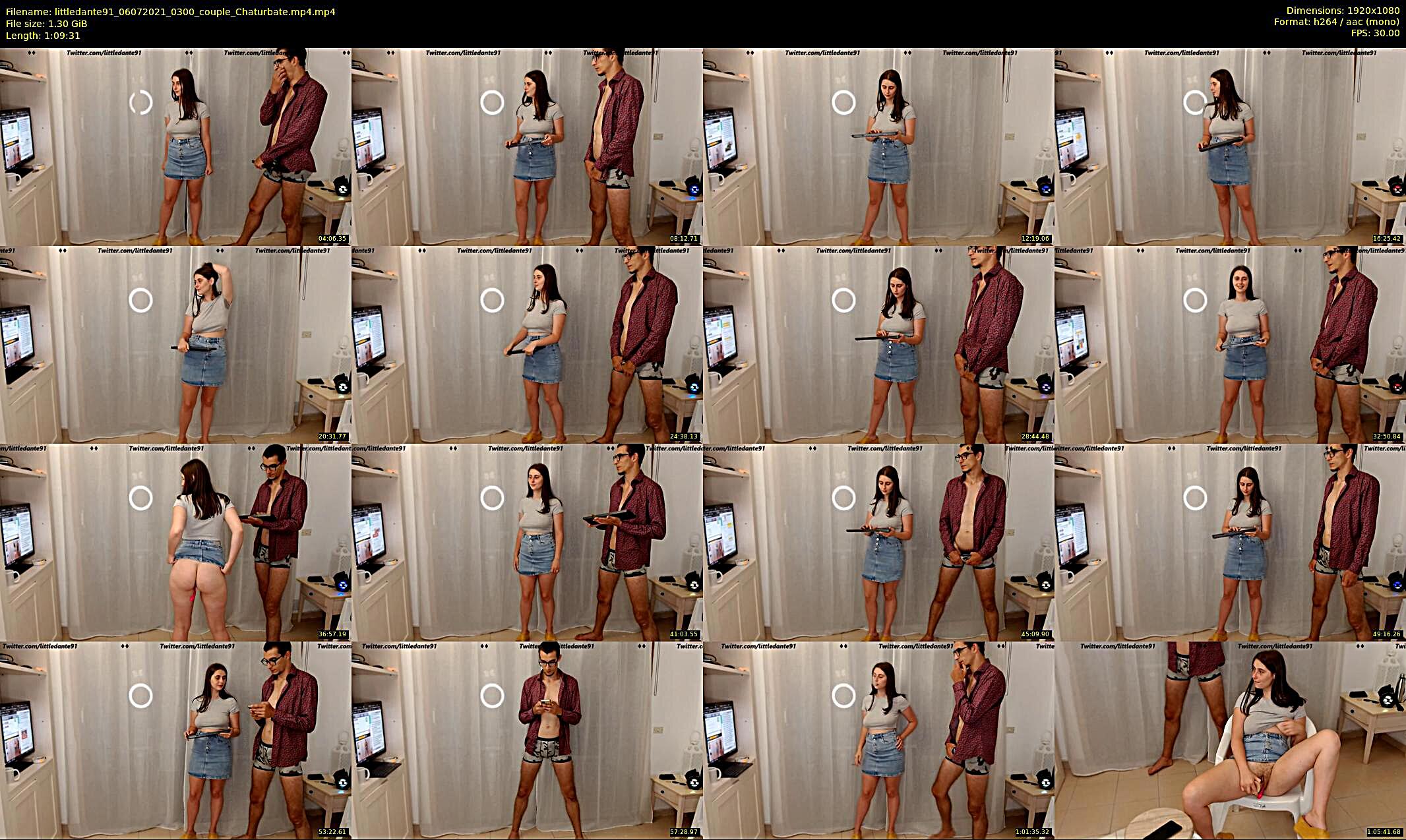 littledante91 — 70 minute Chaturbate couple cam show recording, 1080p, Jul 6, 2021