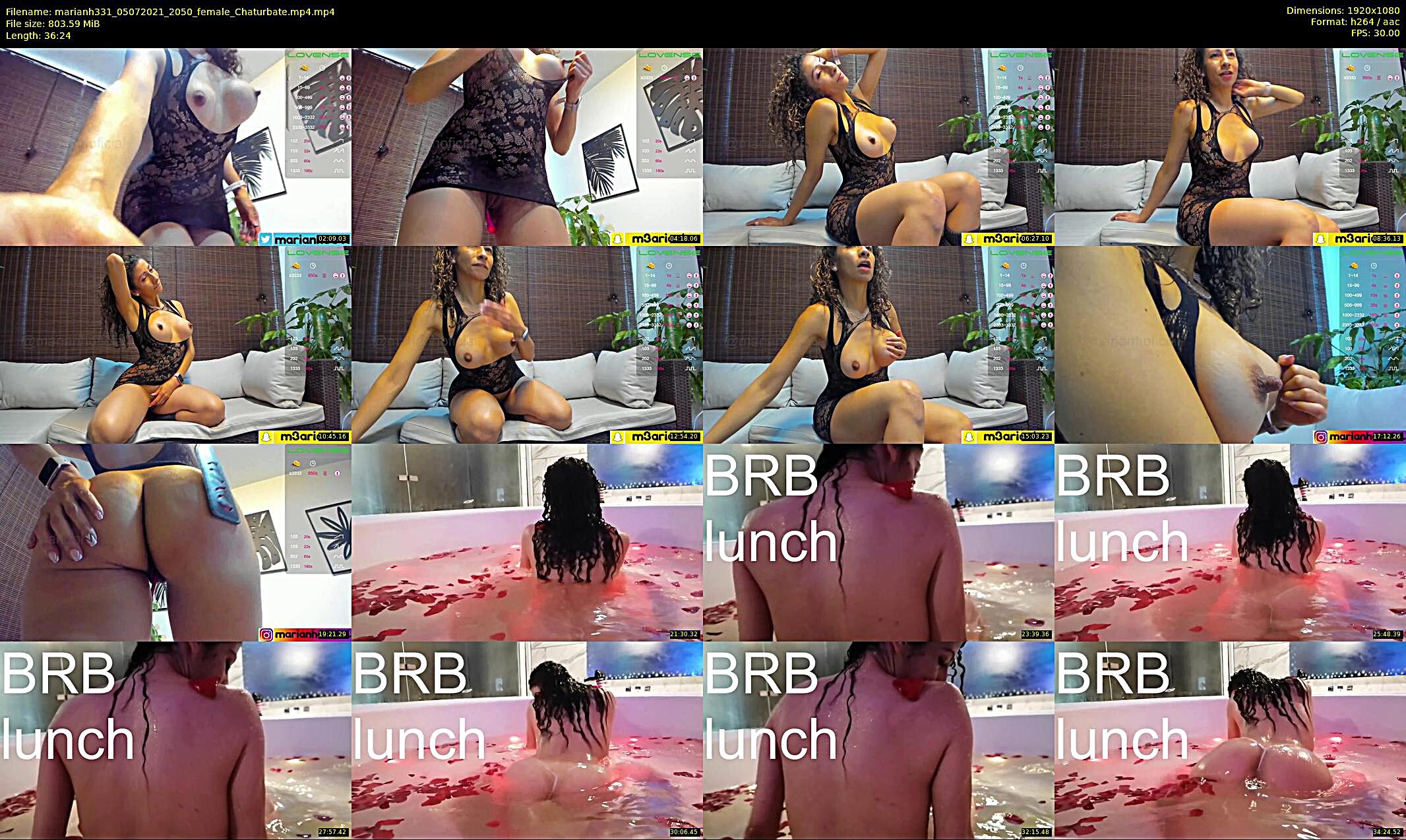marianh331 — 37 minute Chaturbate female cam show recording, 1080p, Jul 5, 2021