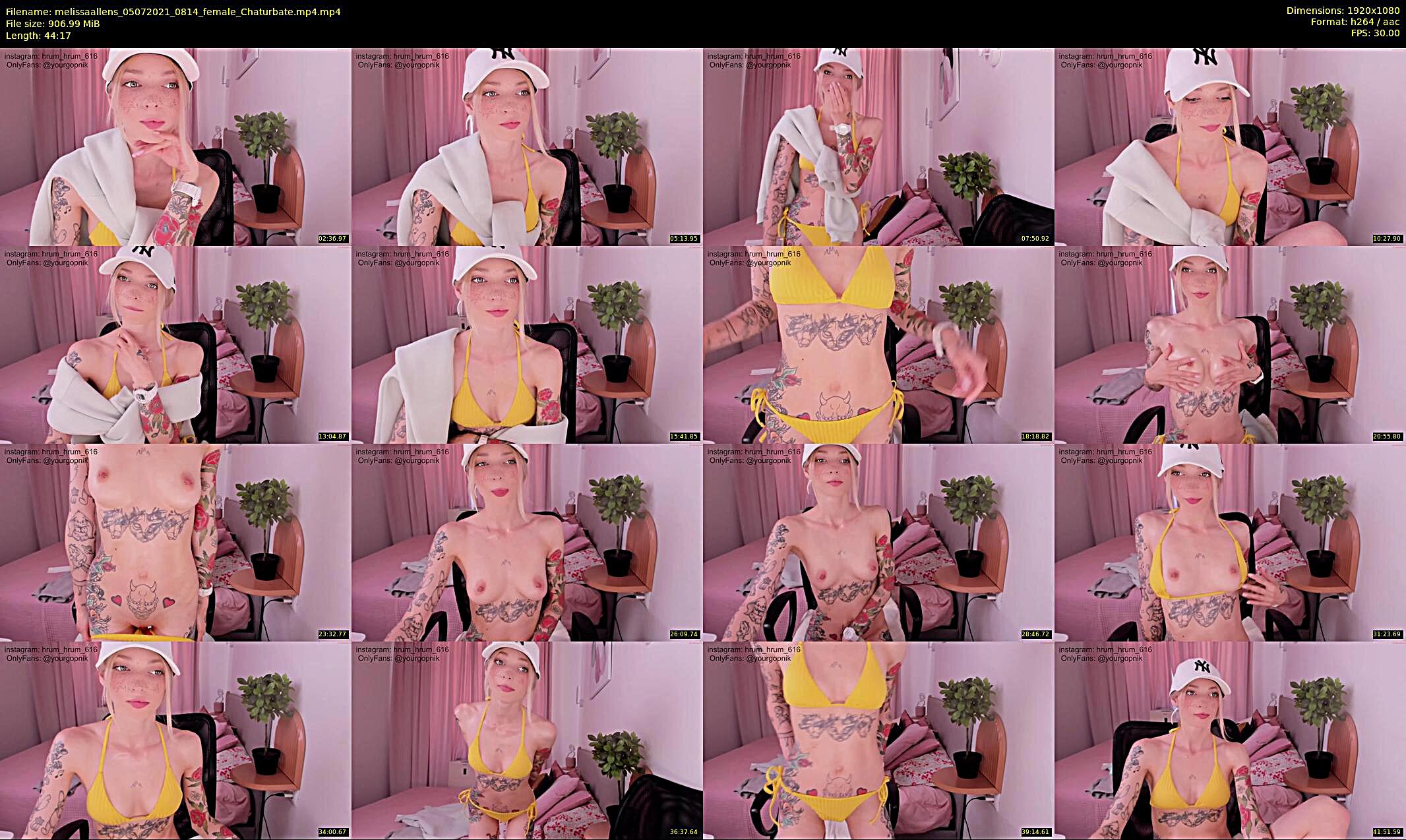 melissaallens — 45 minute Chaturbate female cam show recording, 1080p, Jul 5, 2021