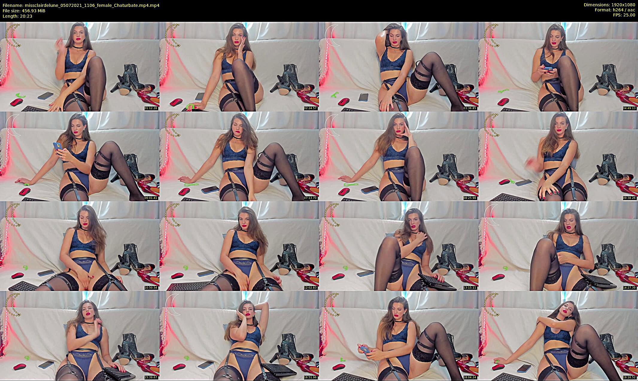 missclairdelune — 21 minute Chaturbate female cam show recording, 1080p, Jul 5, 2021