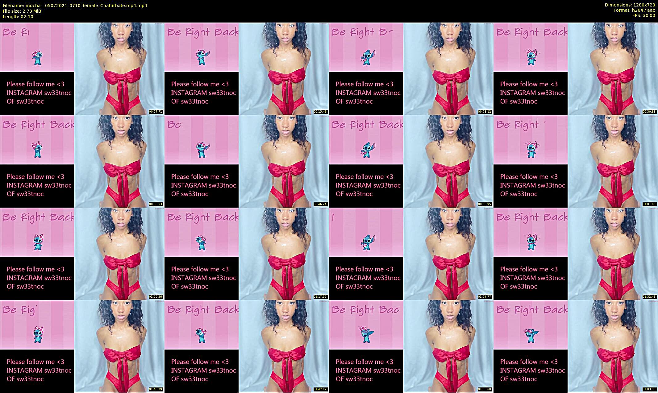mocha_ — 3 minute Chaturbate female cam show recording, 720p, Jul 5, 2021