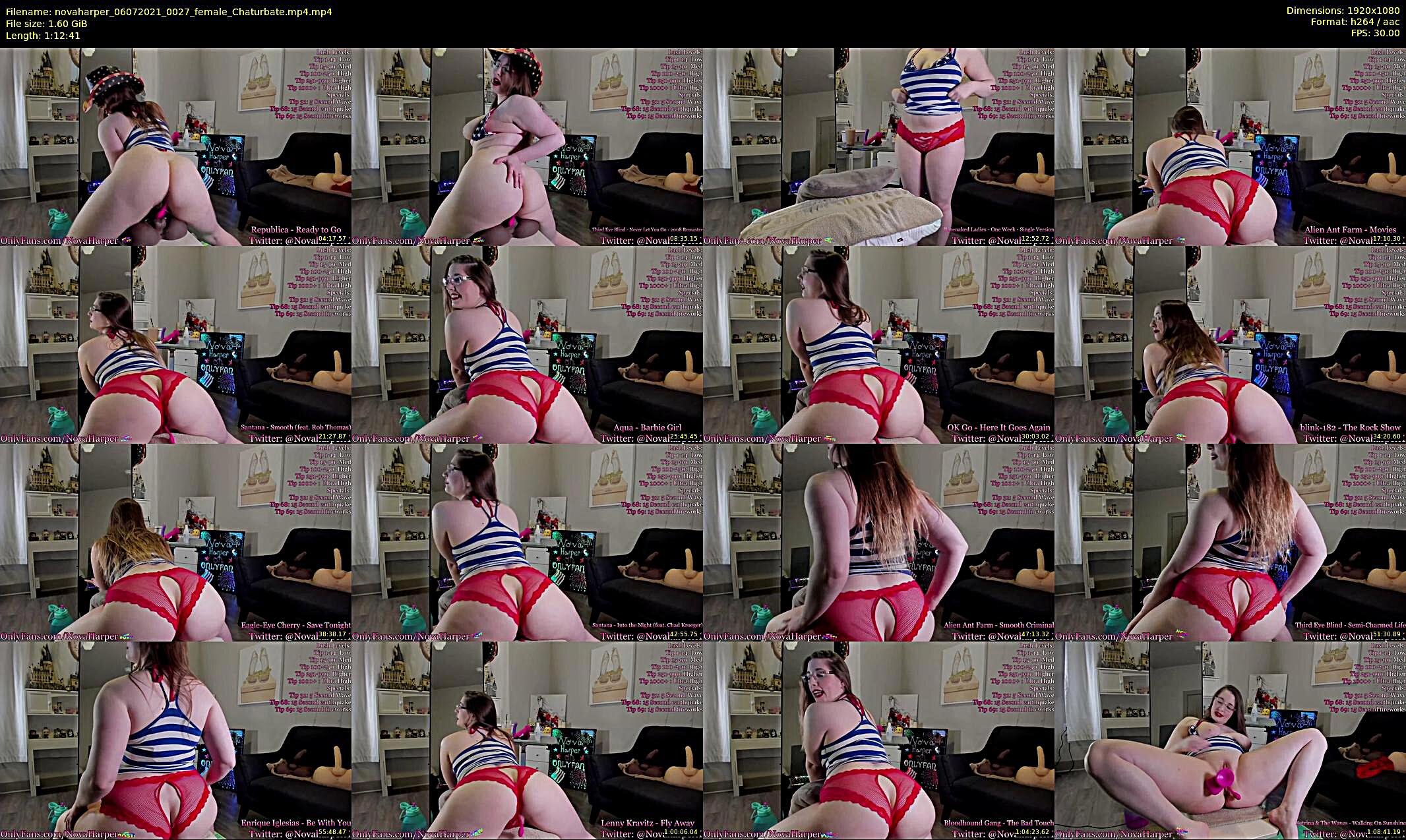 novaharper — 73 minute Chaturbate female cam show recording, 1080p, Jul 6, 2021