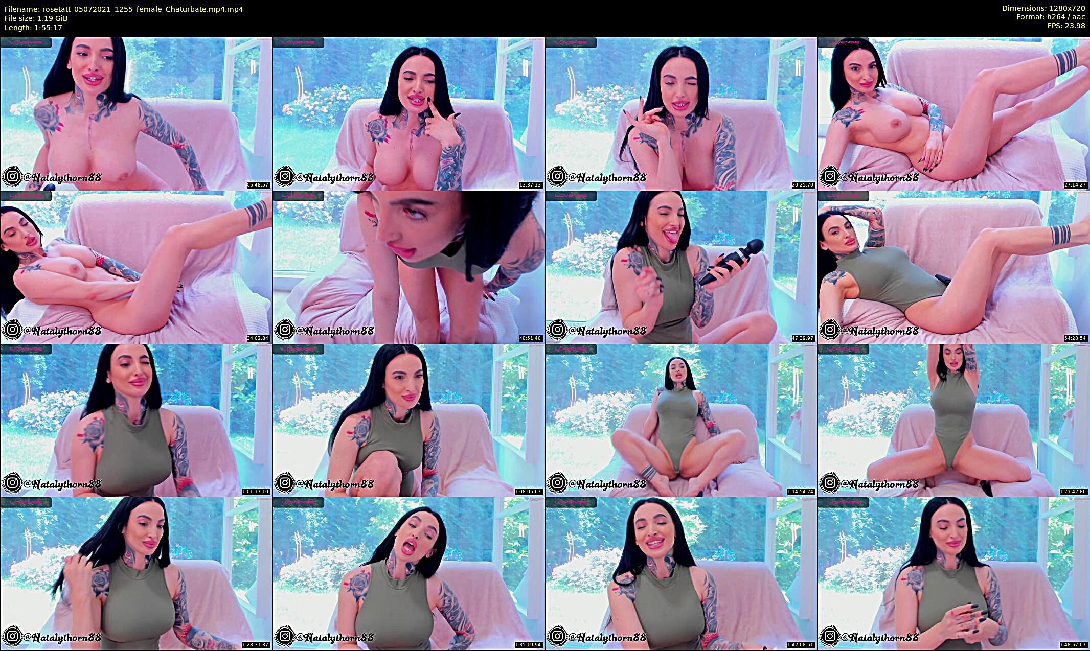 rosetatt — 116 minute Chaturbate female cam show recording, 720p, Jul 5, 2021