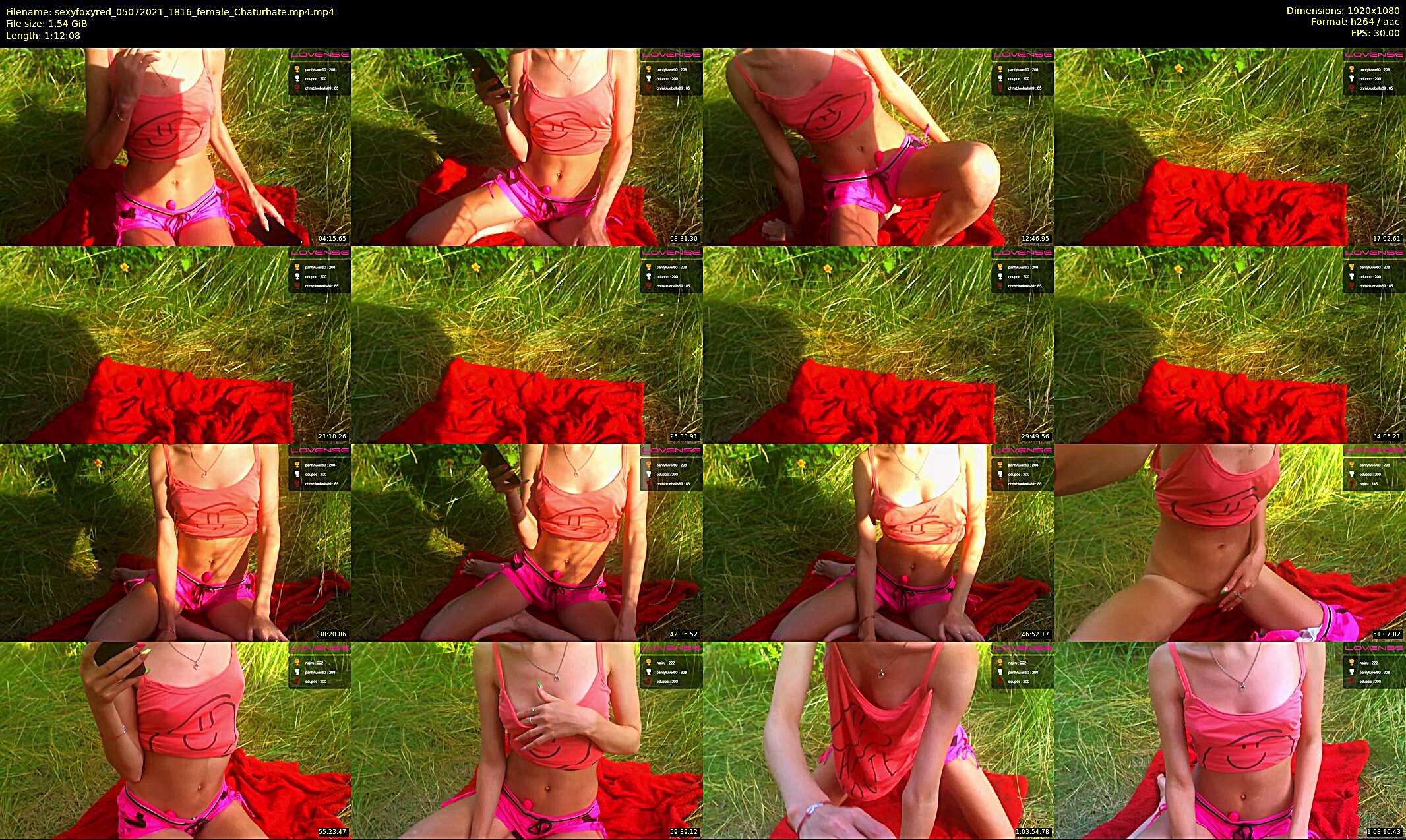 sexyfoxyred — 9 minute Chaturbate female cam show recording, 1080p, Jul 5, 2021