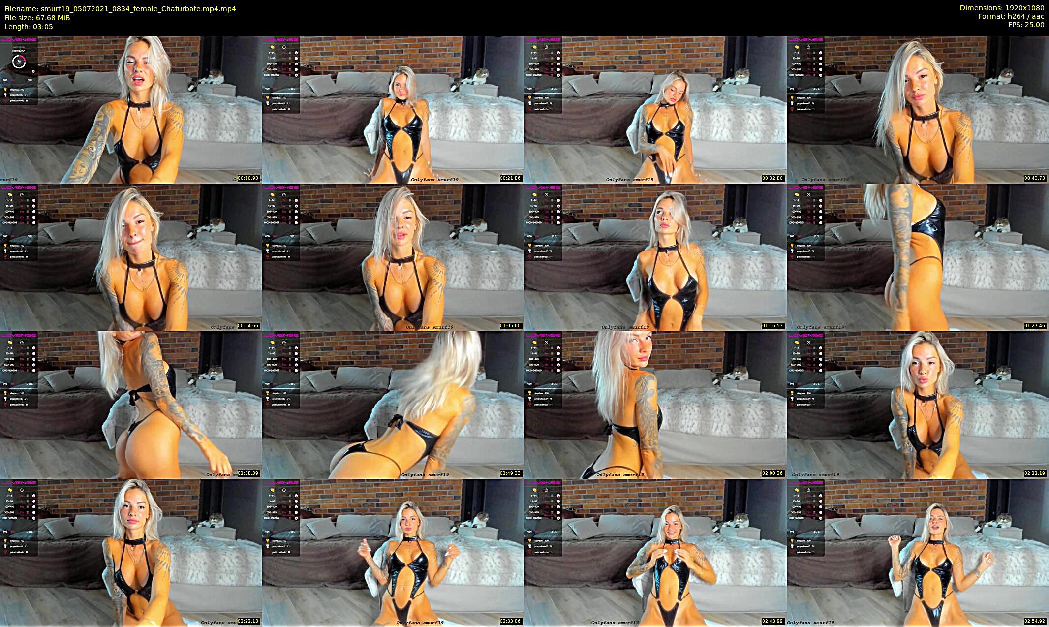 smurf19 — 4 minute Chaturbate female cam show recording, 1080p, Jul 5, 2021