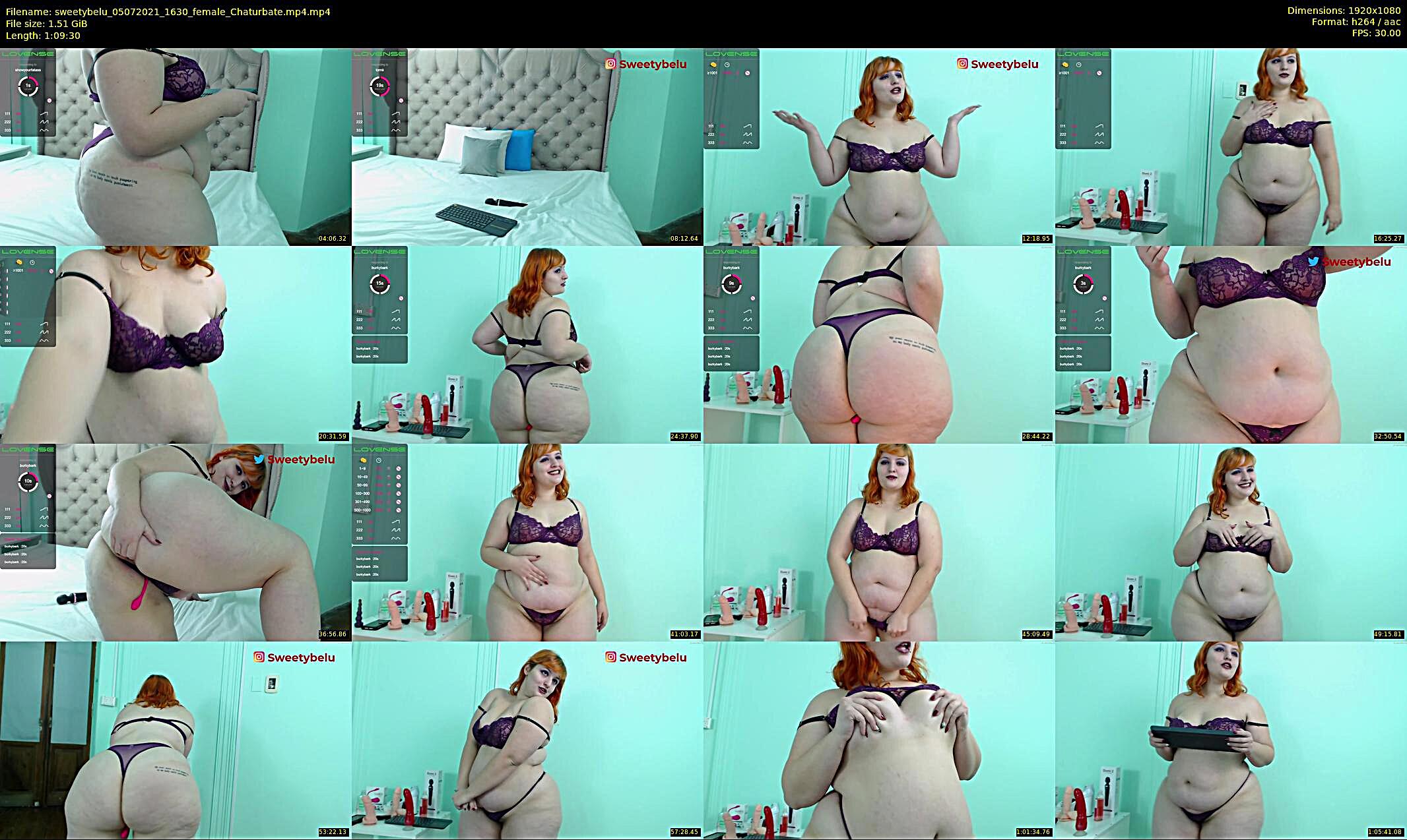 sweetybelu — 70 minute Chaturbate female cam show recording, 1080p, Jul 5, 2021