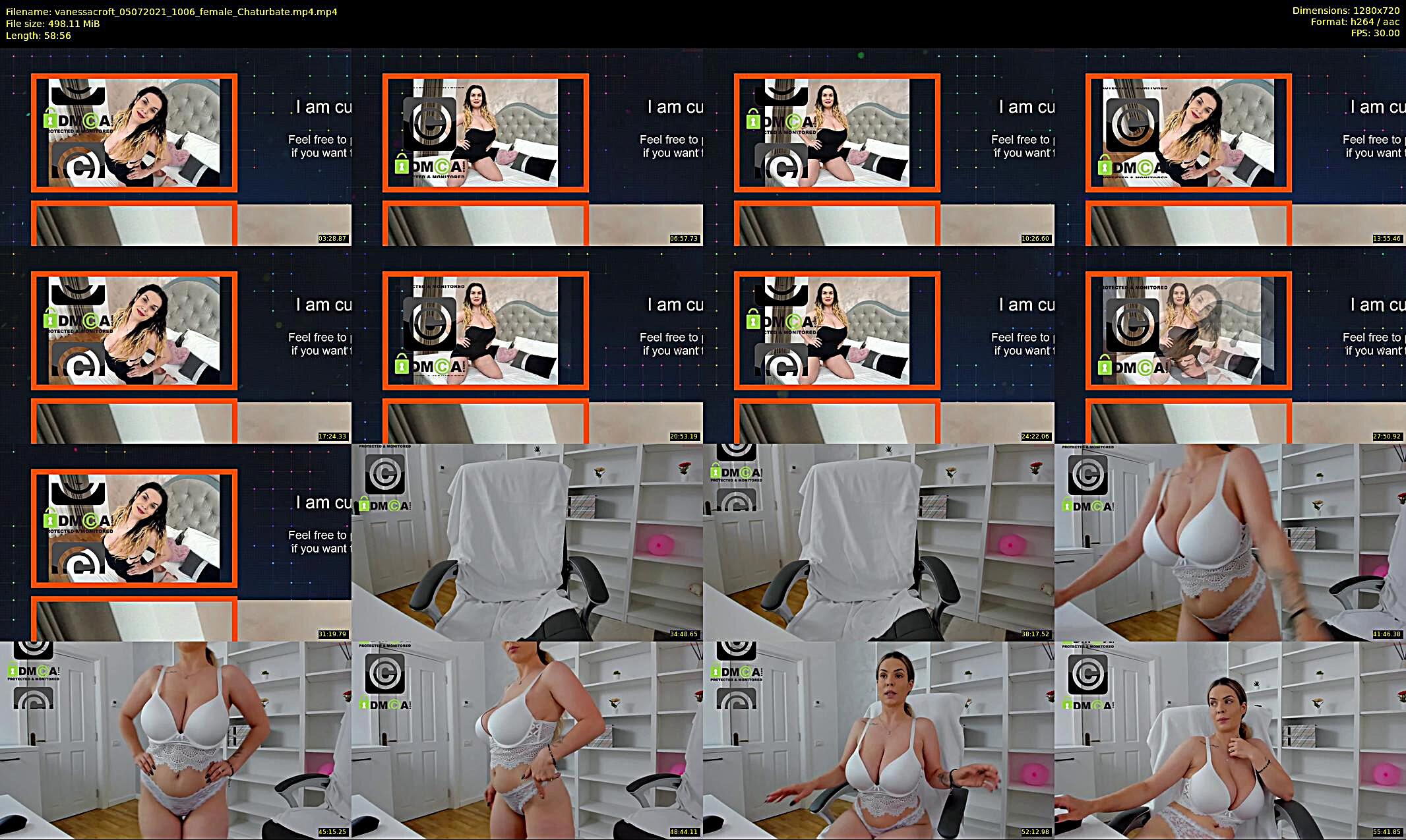 vanessacroft — 59 minute Chaturbate female cam show recording, 720p, Jul 5, 2021