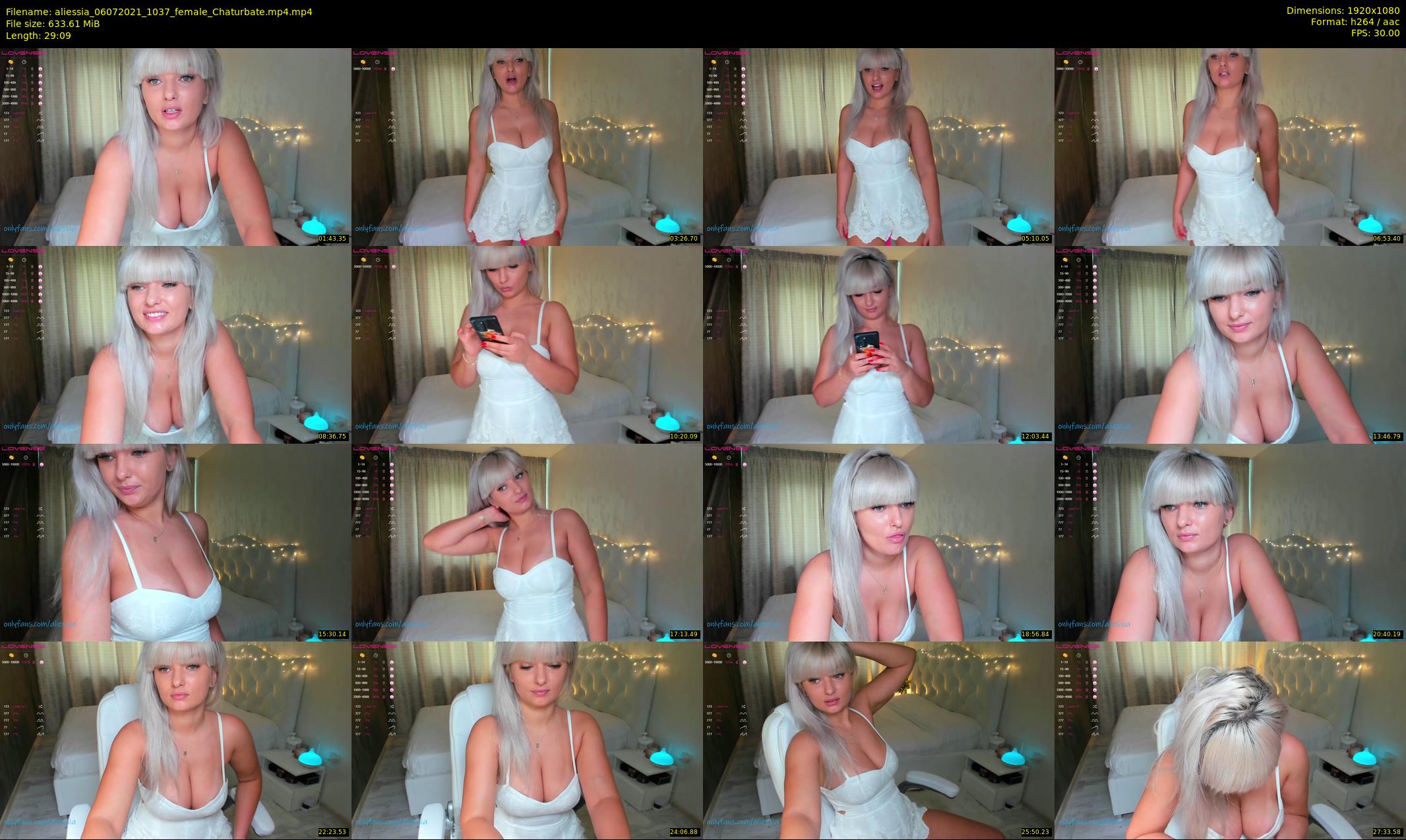 aliessia — 30 minute Chaturbate female cam show recording, 1080p, Jul 6, 2021