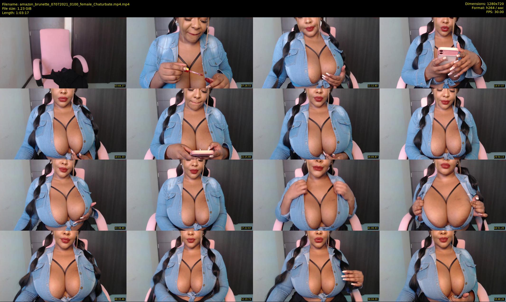 amazon_brunette — 64 minute Chaturbate female cam show recording, 720p, Jul 7, 2021