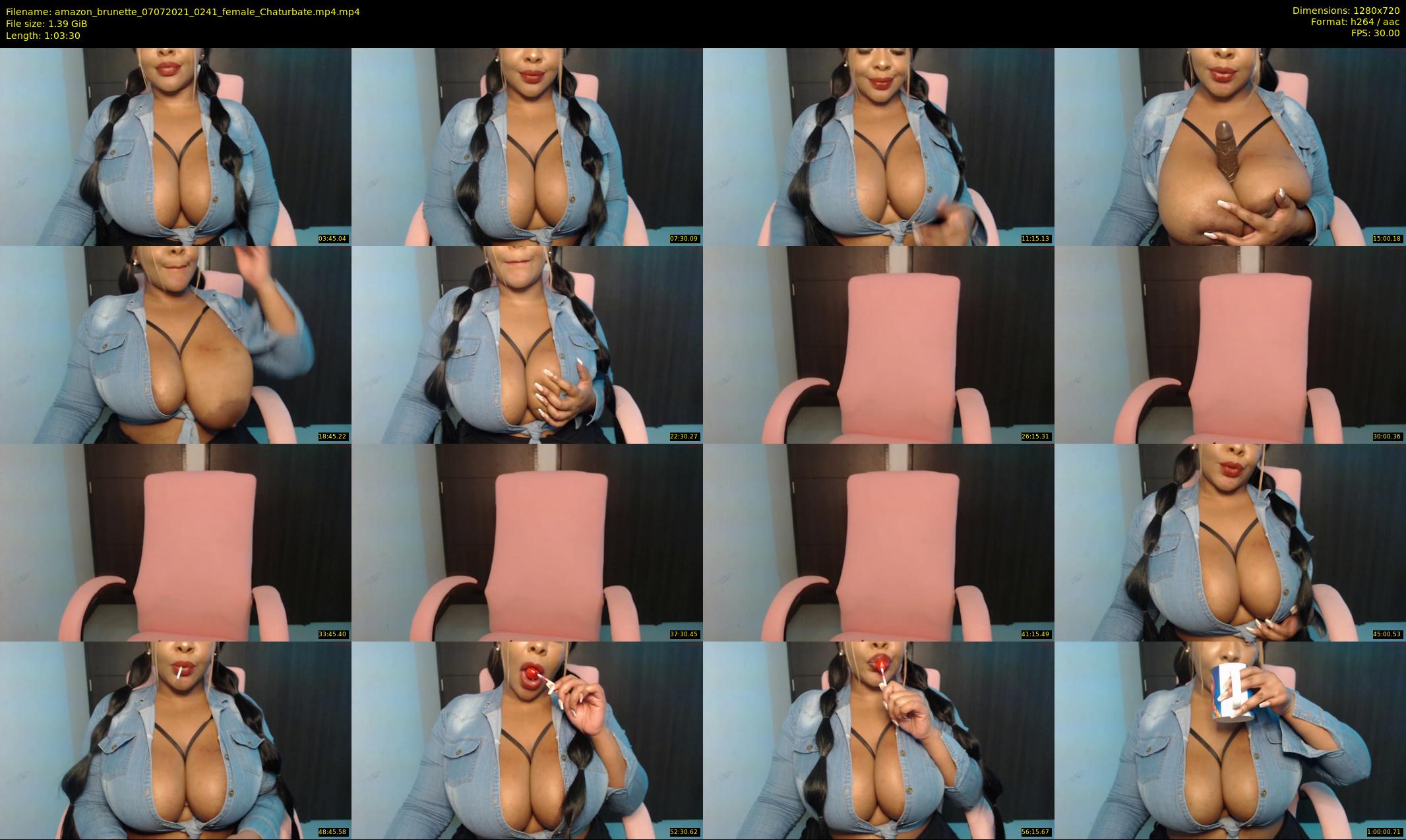 amazon_brunette — 64 minute Chaturbate female cam show recording, 720p, Jul 7, 2021