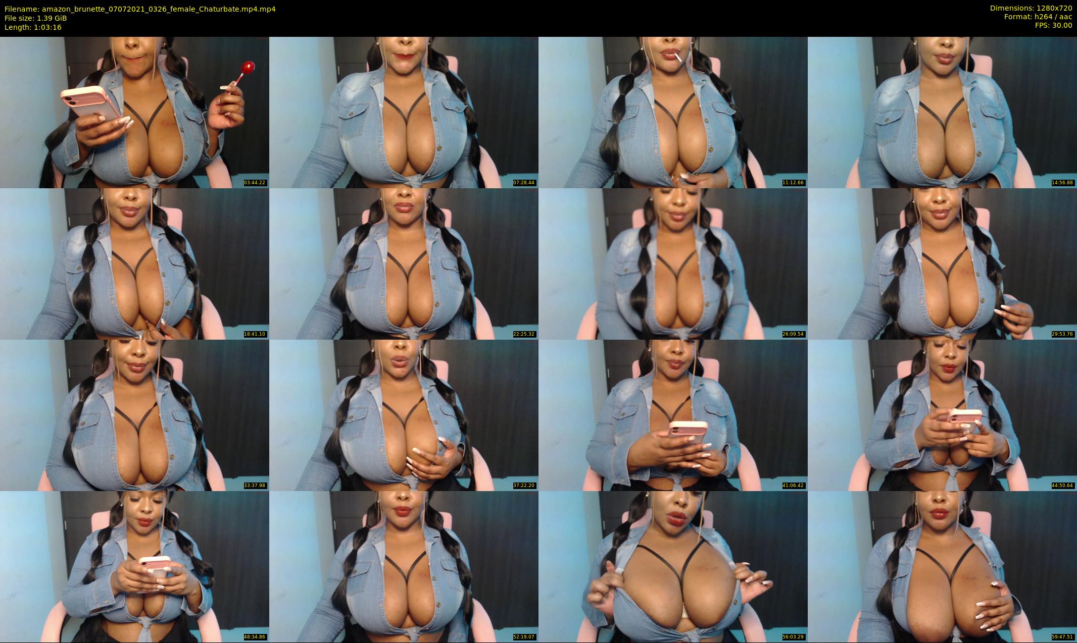 amazon_brunette — 64 minute Chaturbate female cam show recording, 720p, Jul 7, 2021