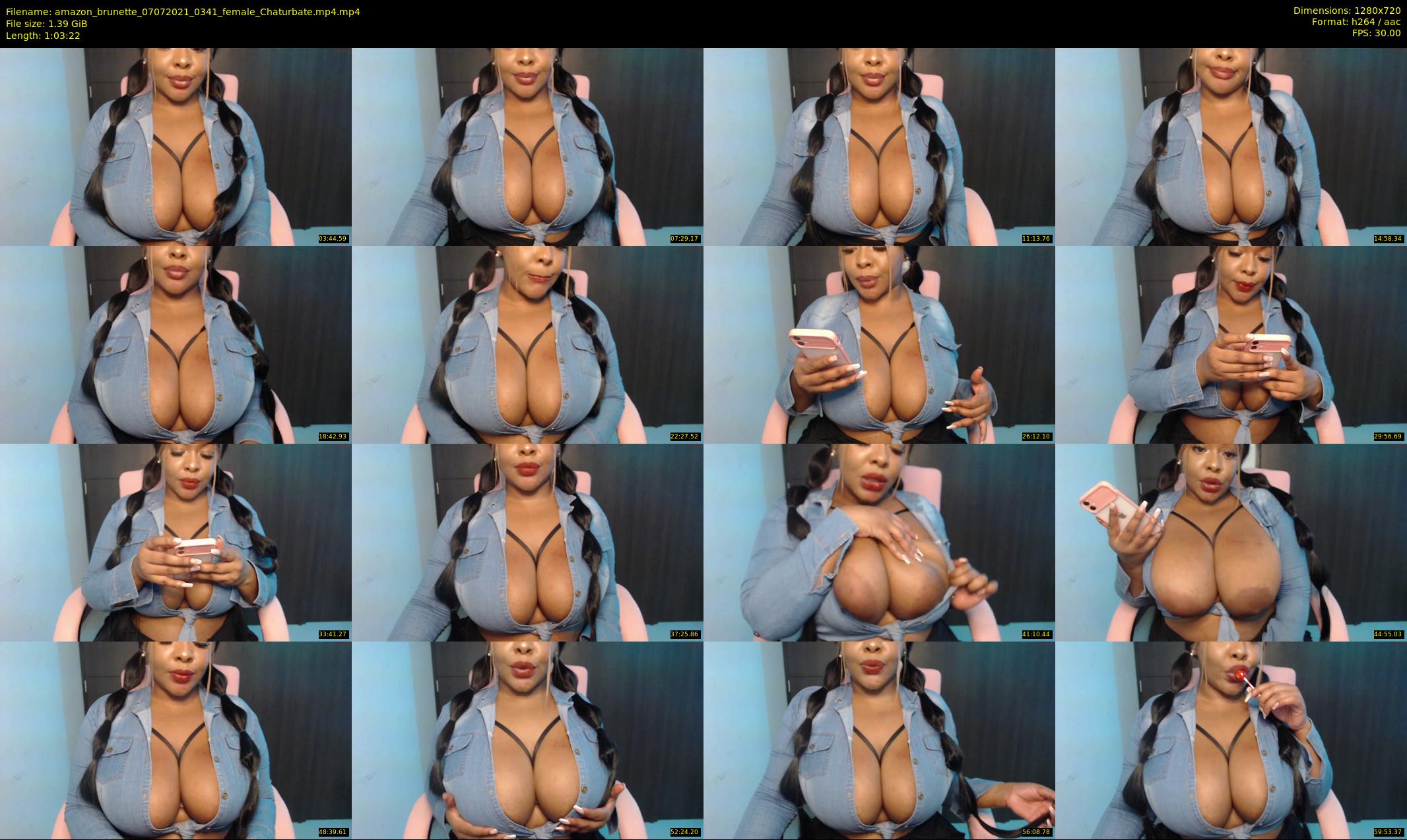 amazon_brunette — 64 minute Chaturbate female cam show recording, 720p, Jul 7, 2021