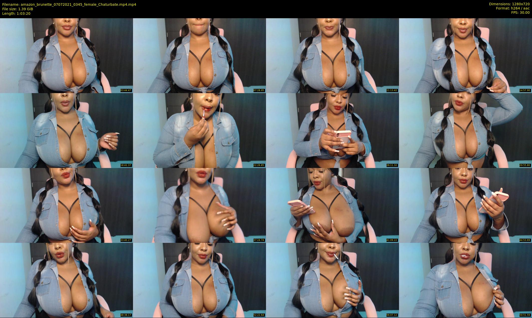 amazon_brunette — 64 minute Chaturbate female cam show recording, 720p, Jul 7, 2021