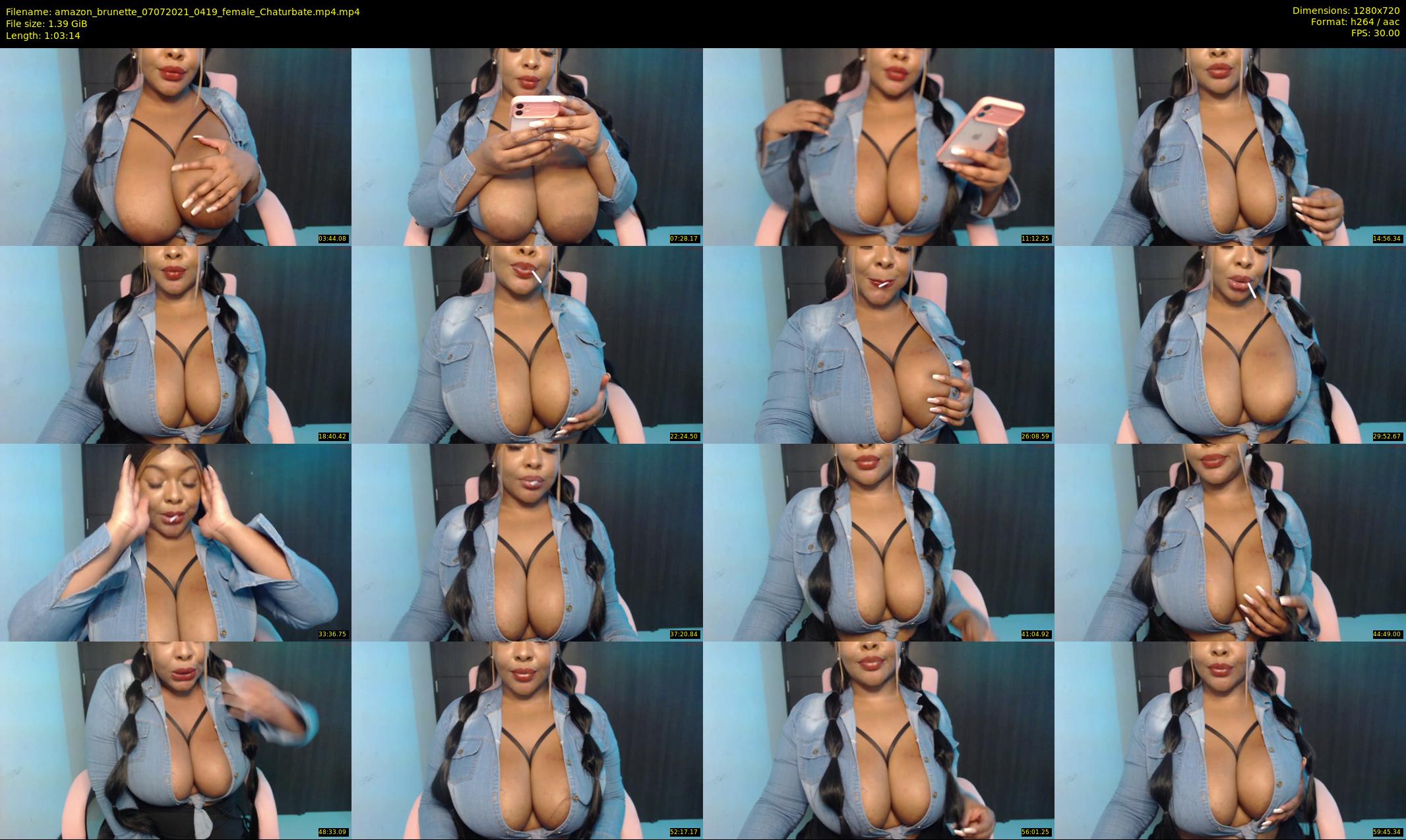 amazon_brunette — 64 minute Chaturbate female cam show recording, 720p, Jul 7, 2021