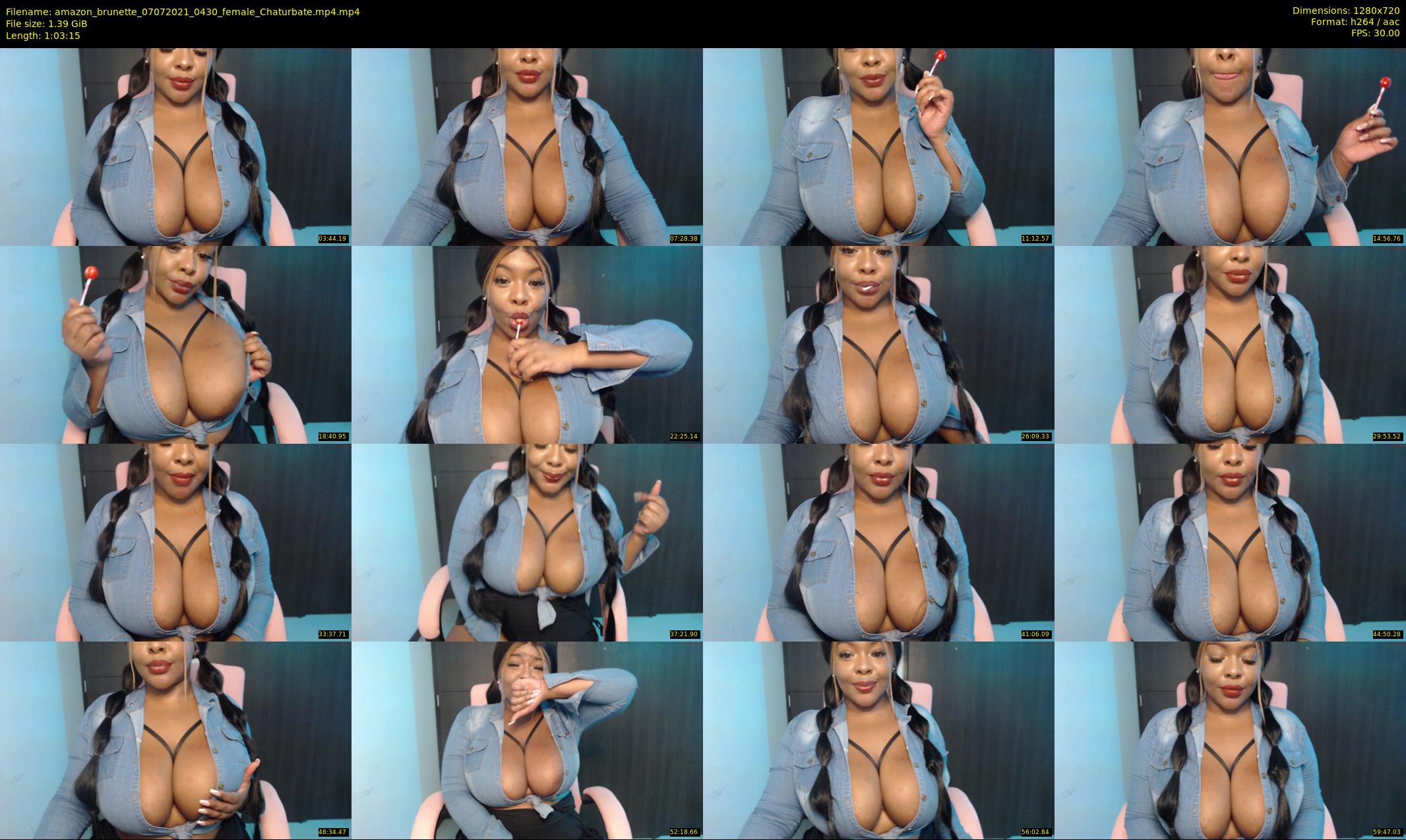 amazon_brunette — 64 minute Chaturbate female cam show recording, 720p, Jul 7, 2021