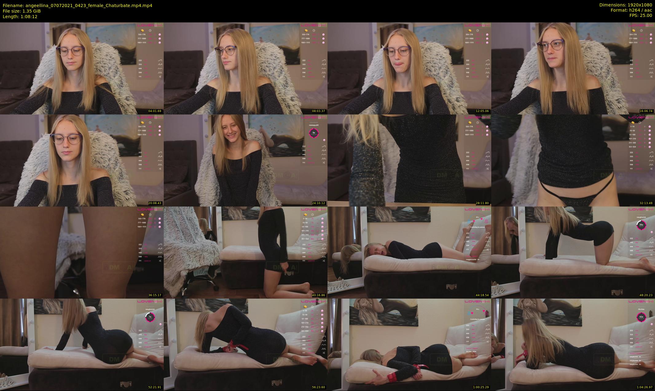 angeellina — 69 minute Chaturbate female cam show recording, 1080p, Jul 7, 2021