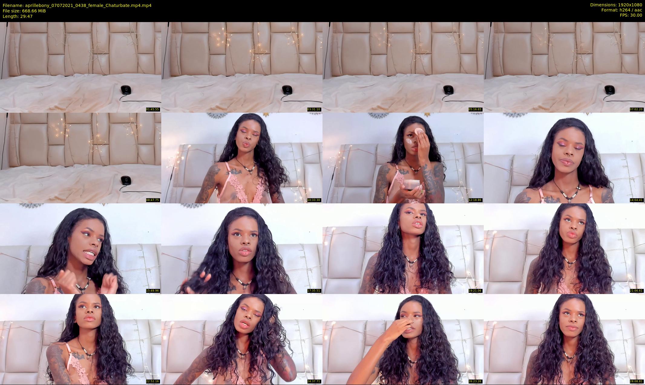 aprillebony — 30 minute Chaturbate female cam show recording, 1080p, Jul 7, 2021