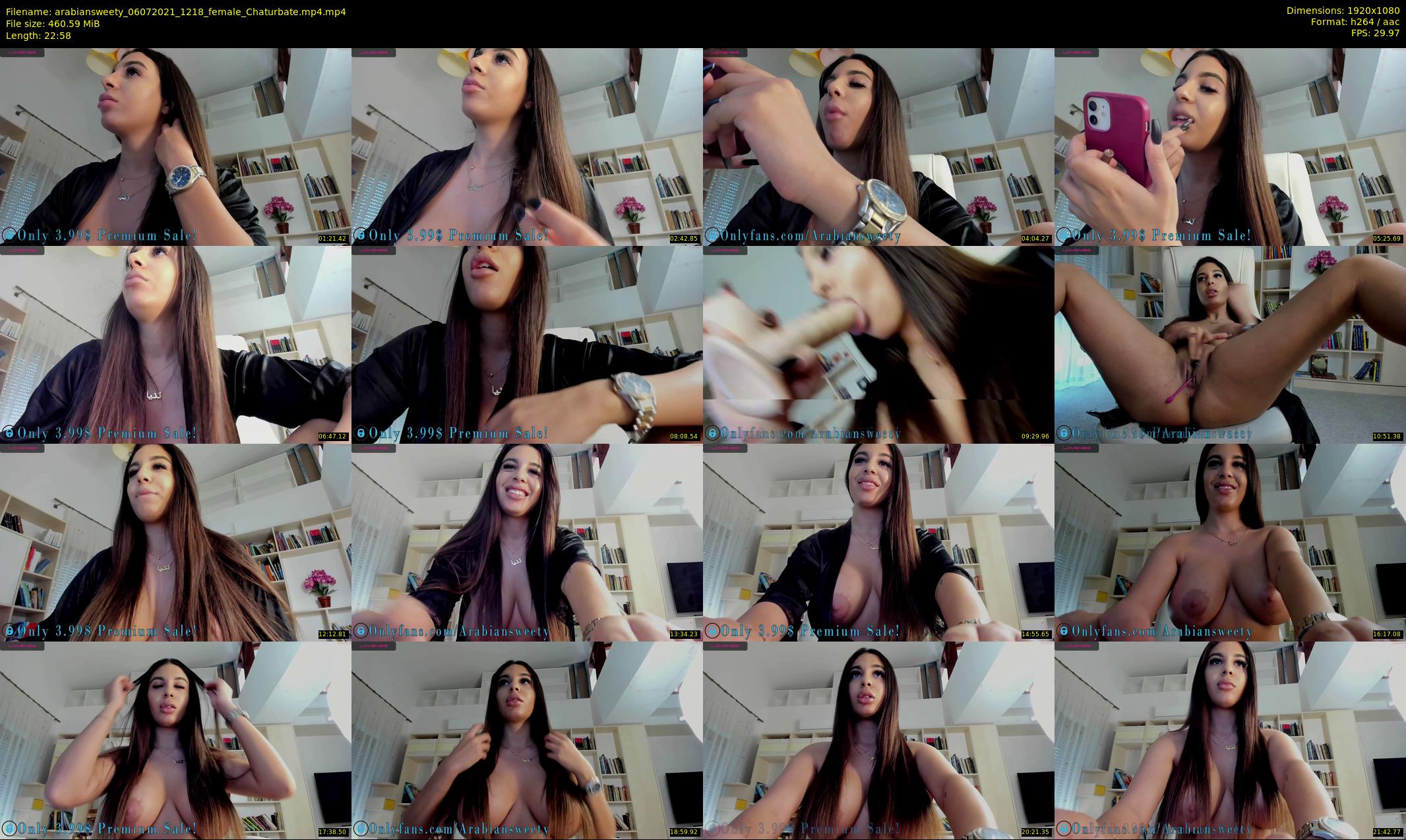 arabiansweety — 23 minute Chaturbate female cam show recording, 1080p, Jul 6, 2021