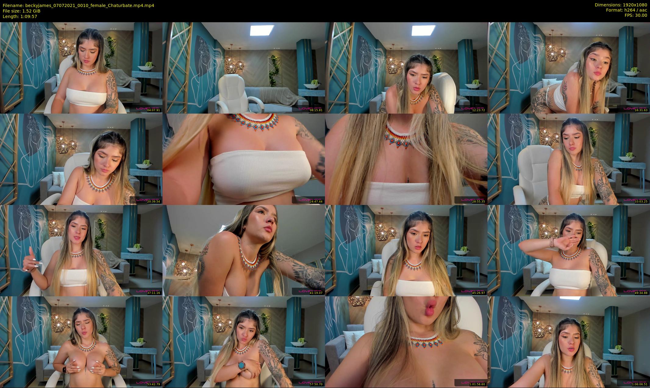 beckyjames — 70 minute Chaturbate female cam show recording, 1080p, Jul 7, 2021