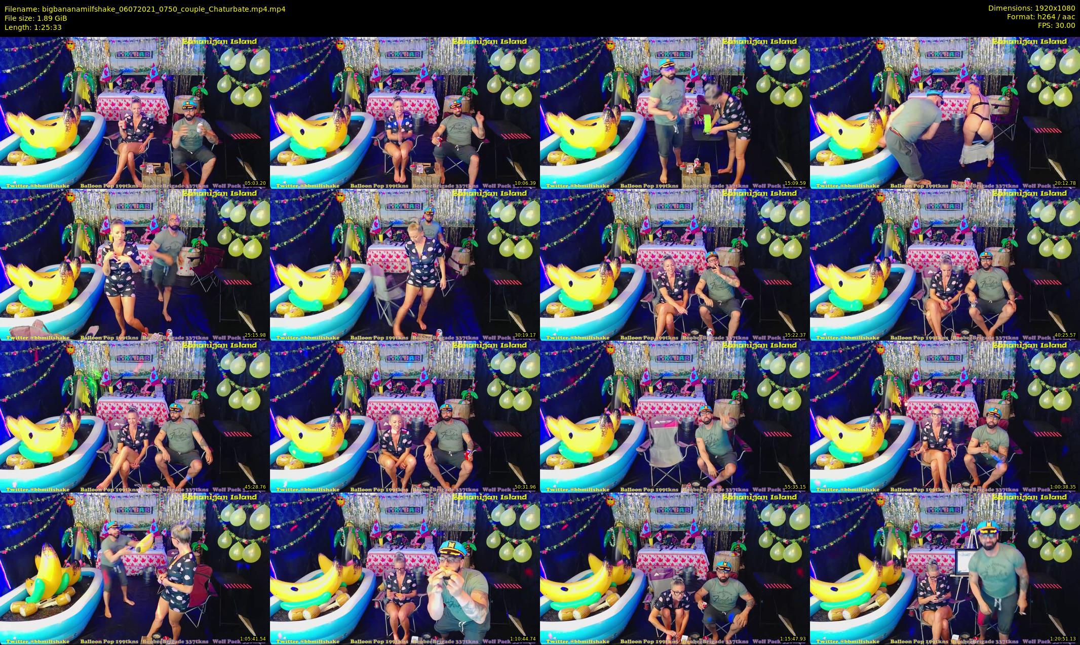 bigbananamilfshake — 86 minute Chaturbate couple cam show recording, 1080p, Jul 6, 2021