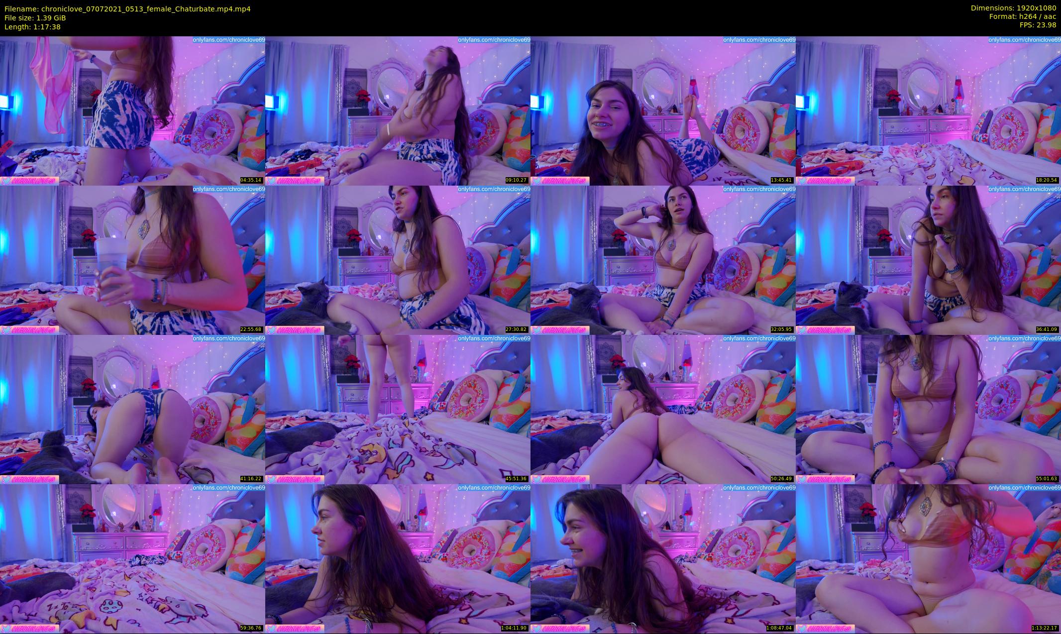 chroniclove — 78 minute Chaturbate female cam show recording, 1080p, Jul 7, 2021