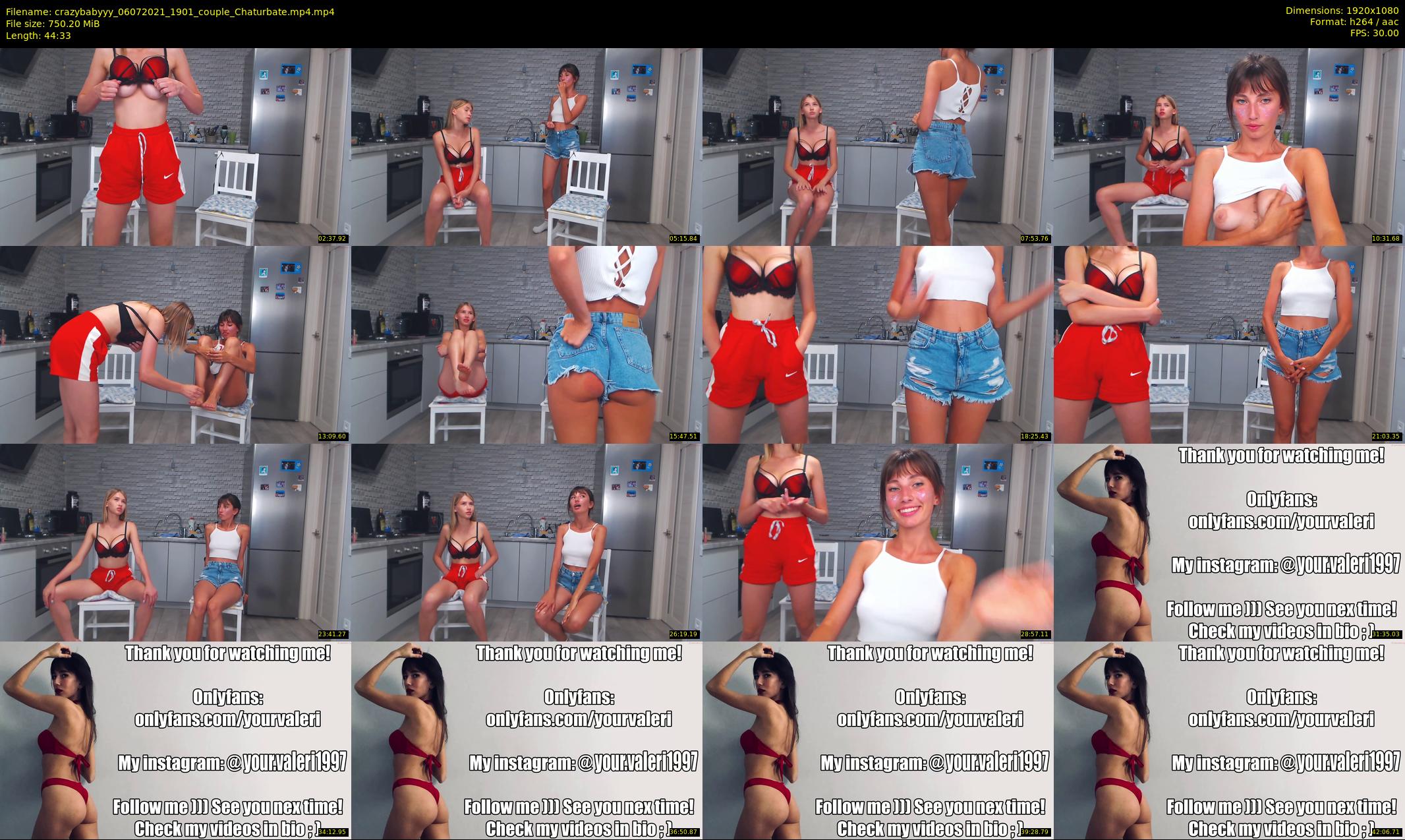 crazybabyyy — 45 minute Chaturbate couple cam show recording, 1080p, Jul 6, 2021