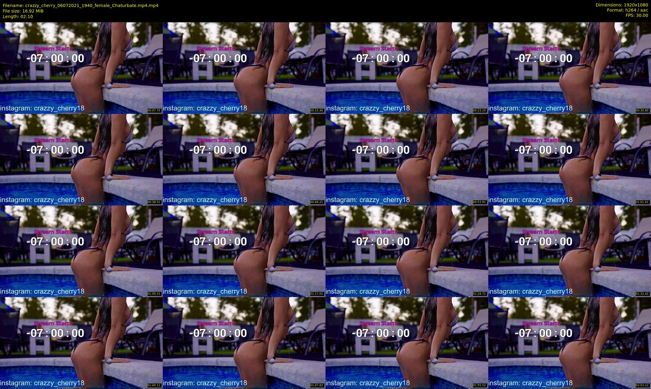 crazzy_cherry — 3 minute Chaturbate female cam show recording, 1080p, Jul 6, 2021