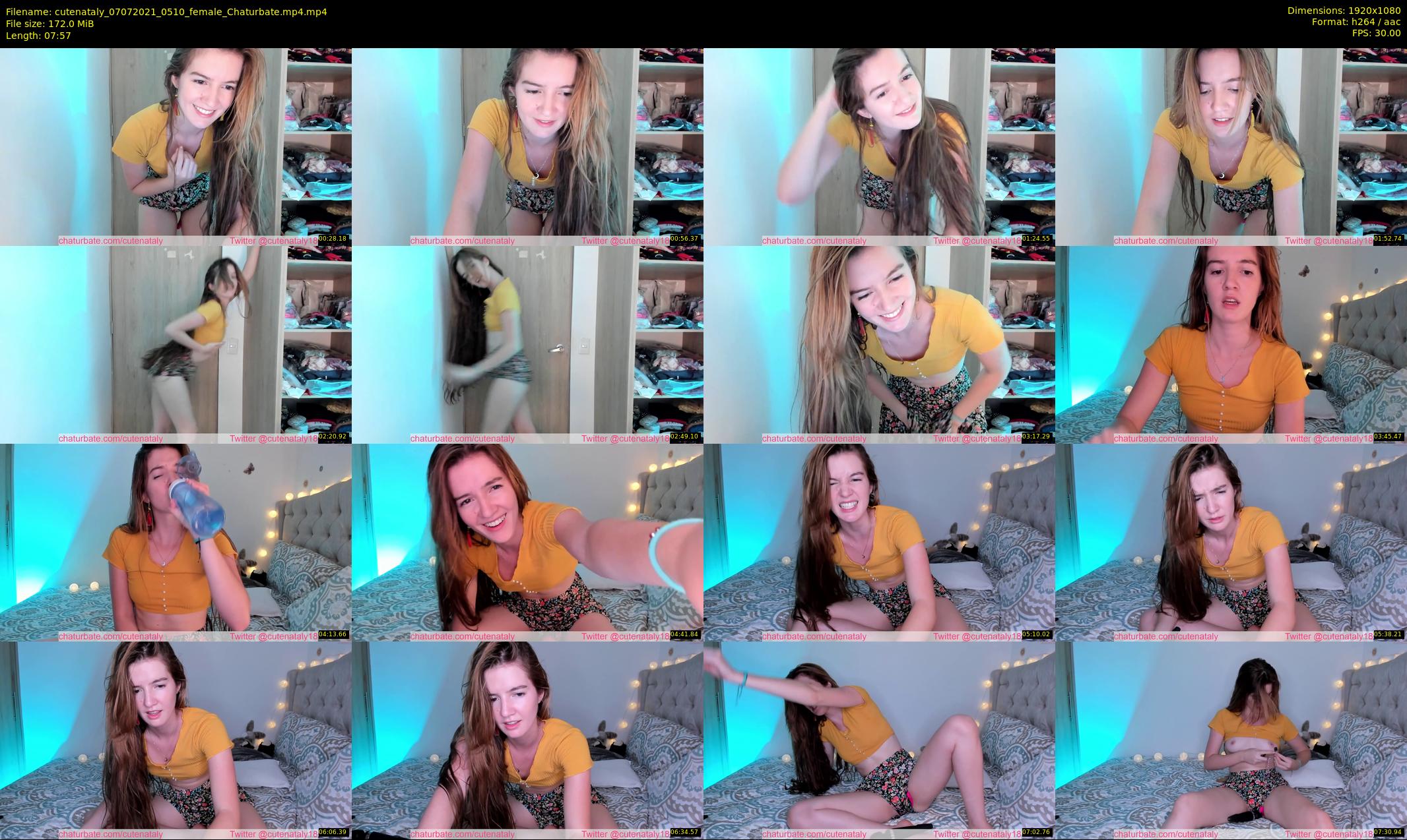 cutenataly — 8 minute Chaturbate female cam show recording, 1080p, Jul 7, 2021
