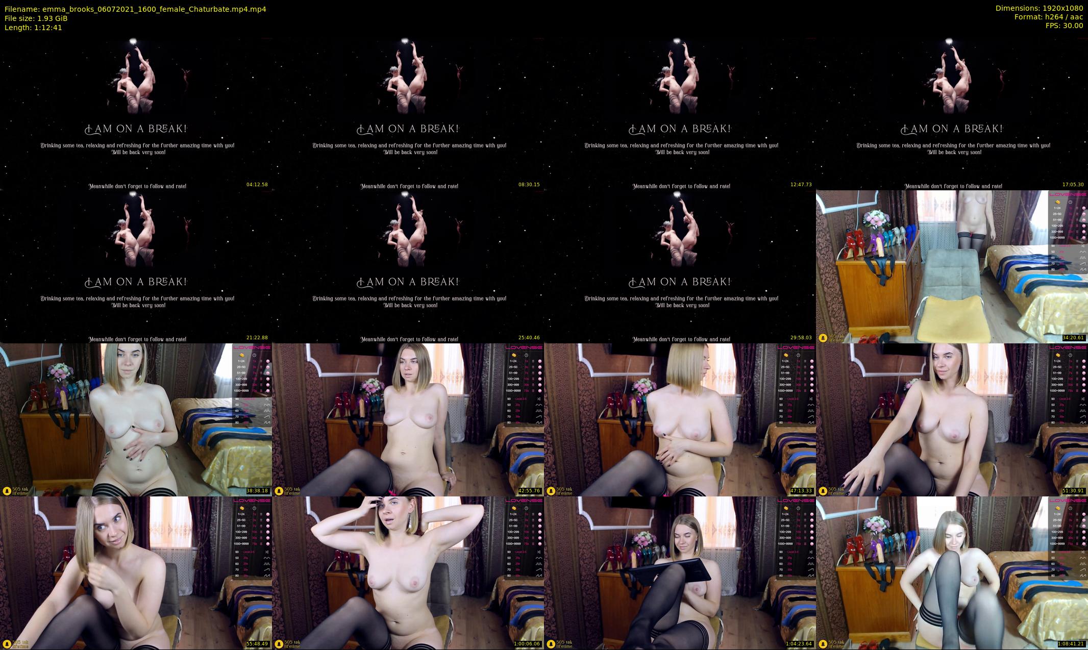 emma_brooks — 73 minute Chaturbate female cam show recording, 1080p, Jul 6, 2021