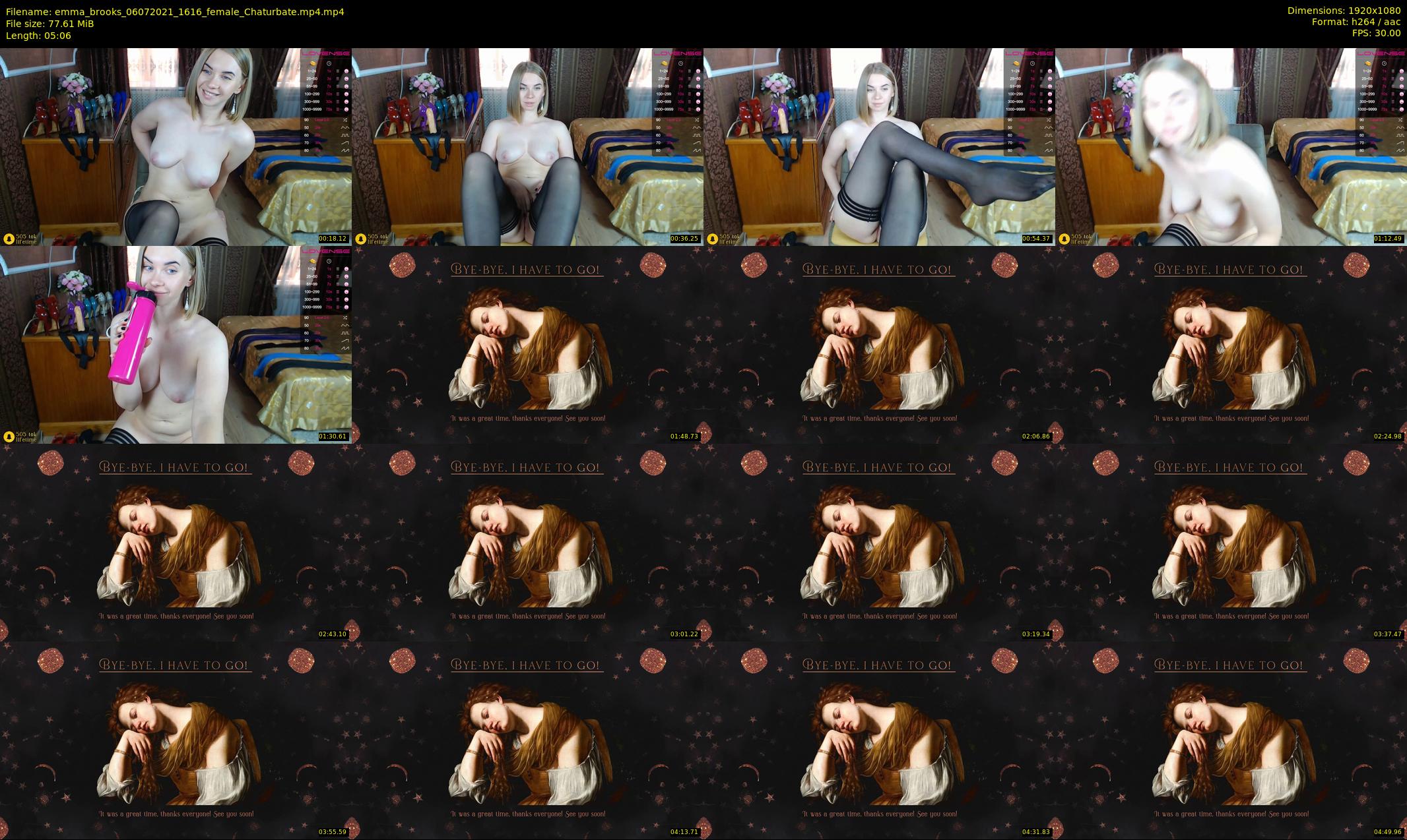 emma_brooks — 6 minute Chaturbate female cam show recording, 1080p, Jul 6, 2021