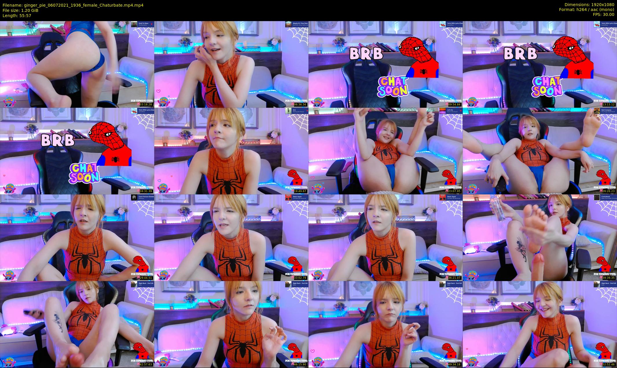 ginger_pie — 56 minute Chaturbate female cam show recording, 1080p, Jul 6, 2021