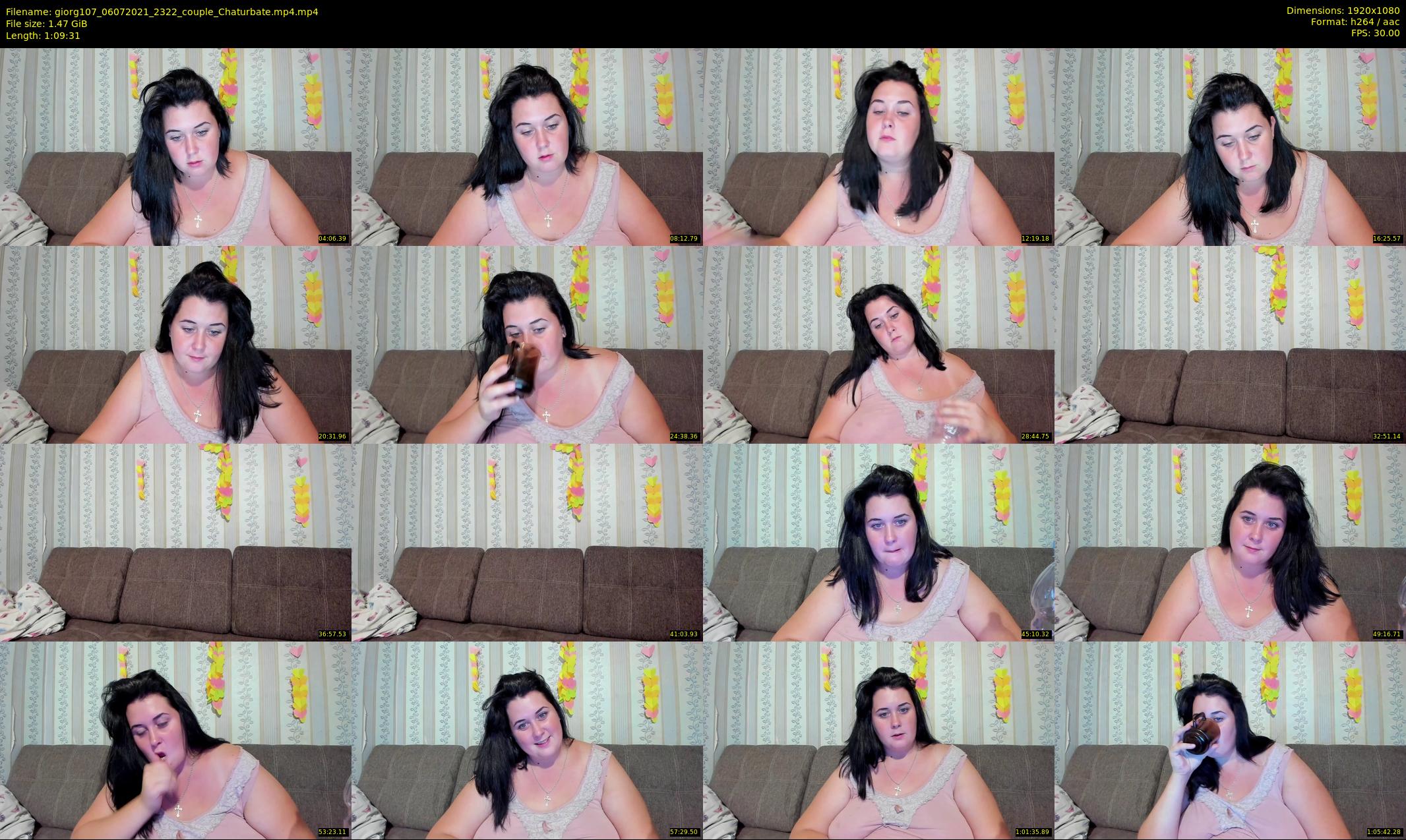 giorg107 — 70 minute Chaturbate couple cam show recording, 1080p, Jul 6, 2021
