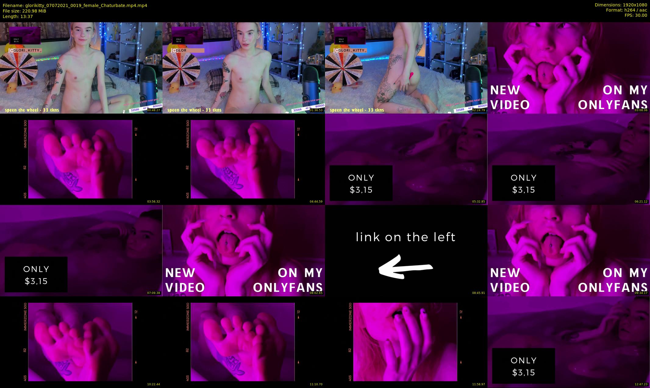 glorikitty — 14 minute Chaturbate female cam show recording, 1080p, Jul 7, 2021