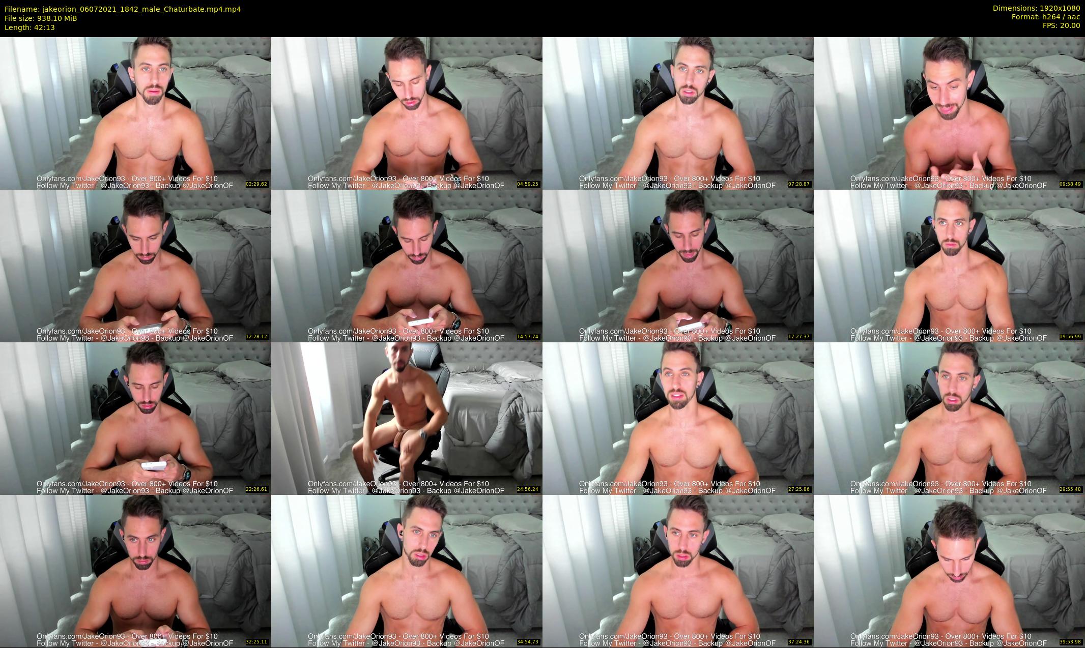 jakeorion — 43 minute Chaturbate male cam show recording, 1080p, Jul 6, 2021