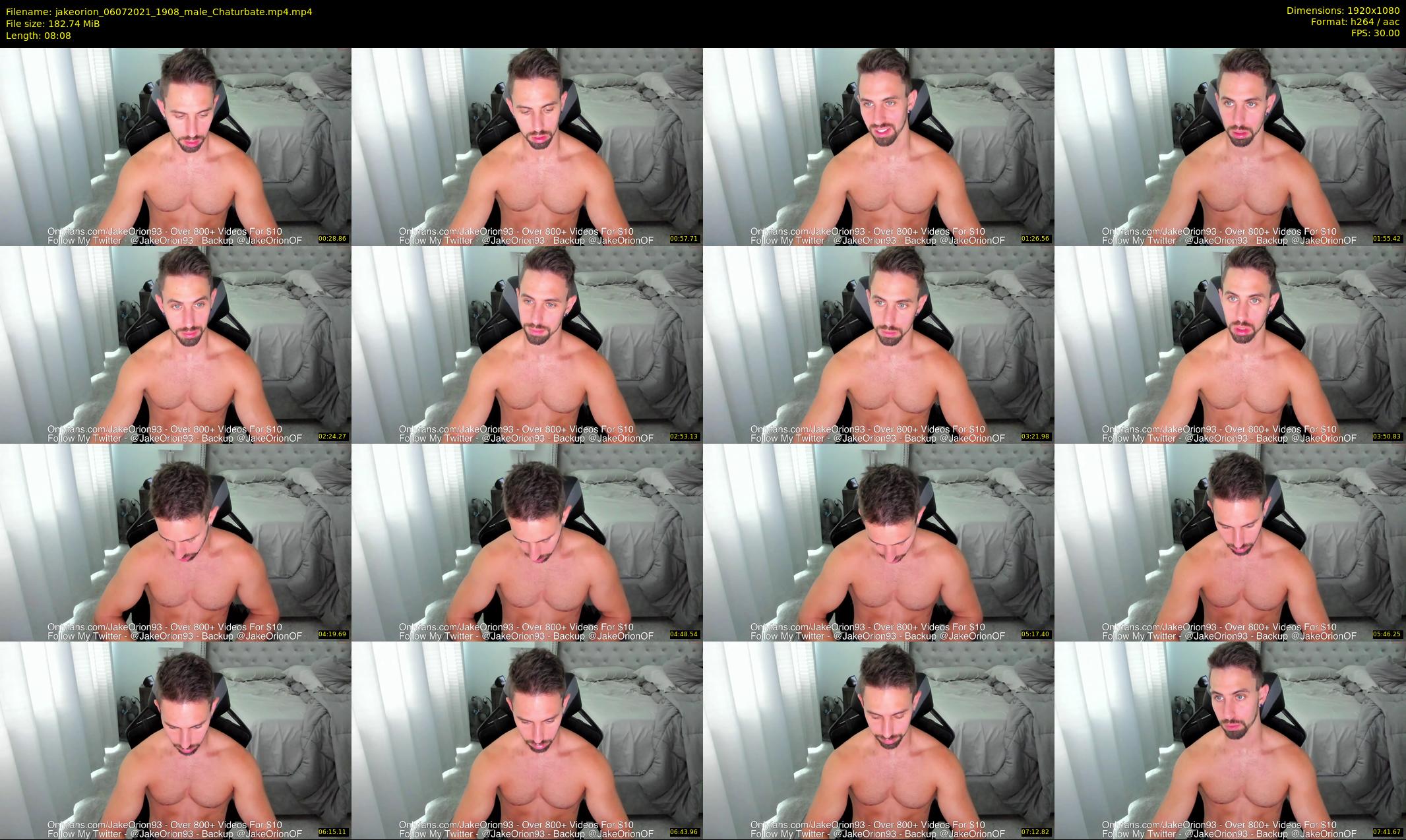 jakeorion — 9 minute Chaturbate male cam show recording, 1080p, Jul 6, 2021
