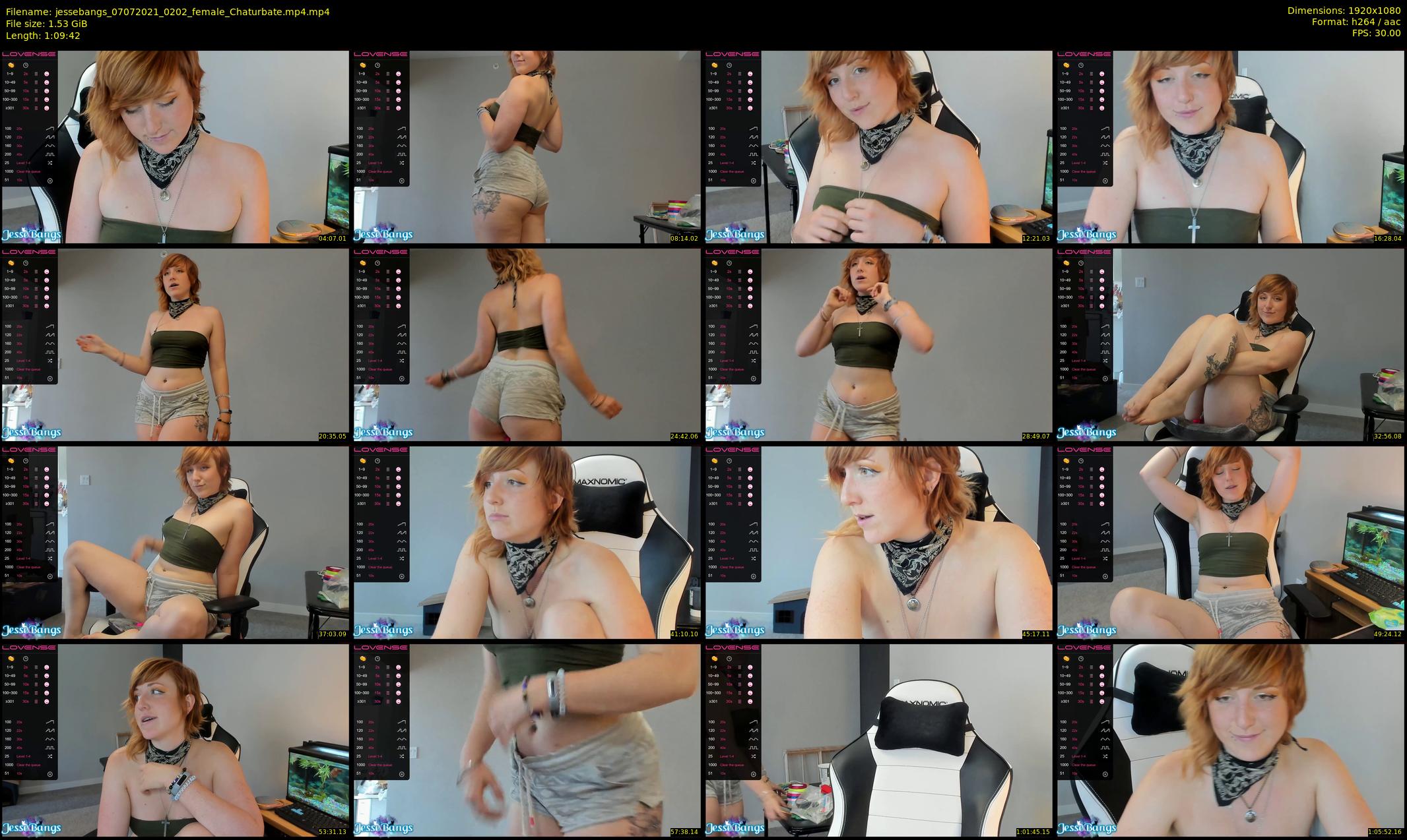 jessebangs — 70 minute Chaturbate female cam show recording, 1080p, Jul 7, 2021