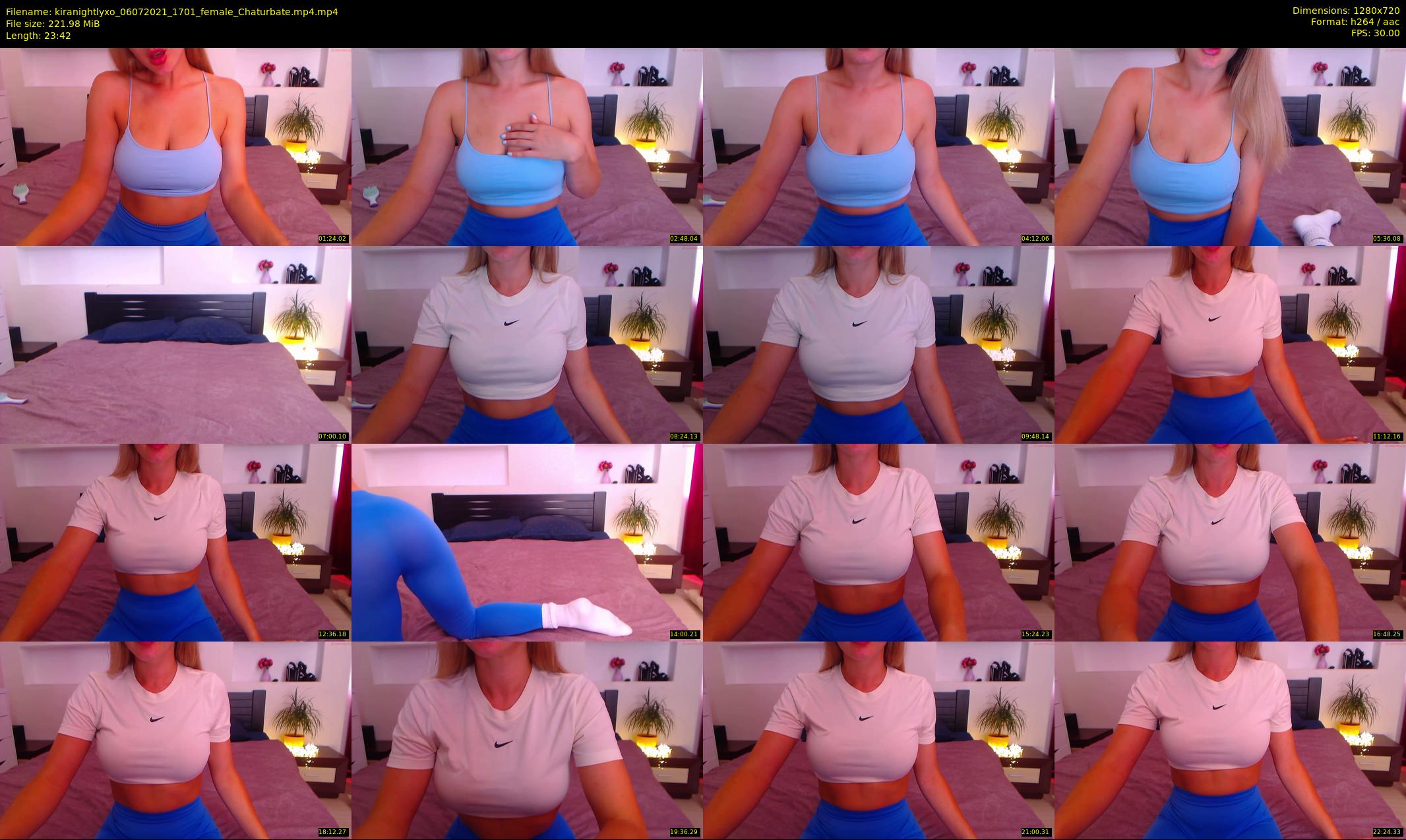 kiranightlyxo — 24 minute Chaturbate female cam show recording, 720p, Jul 6, 2021