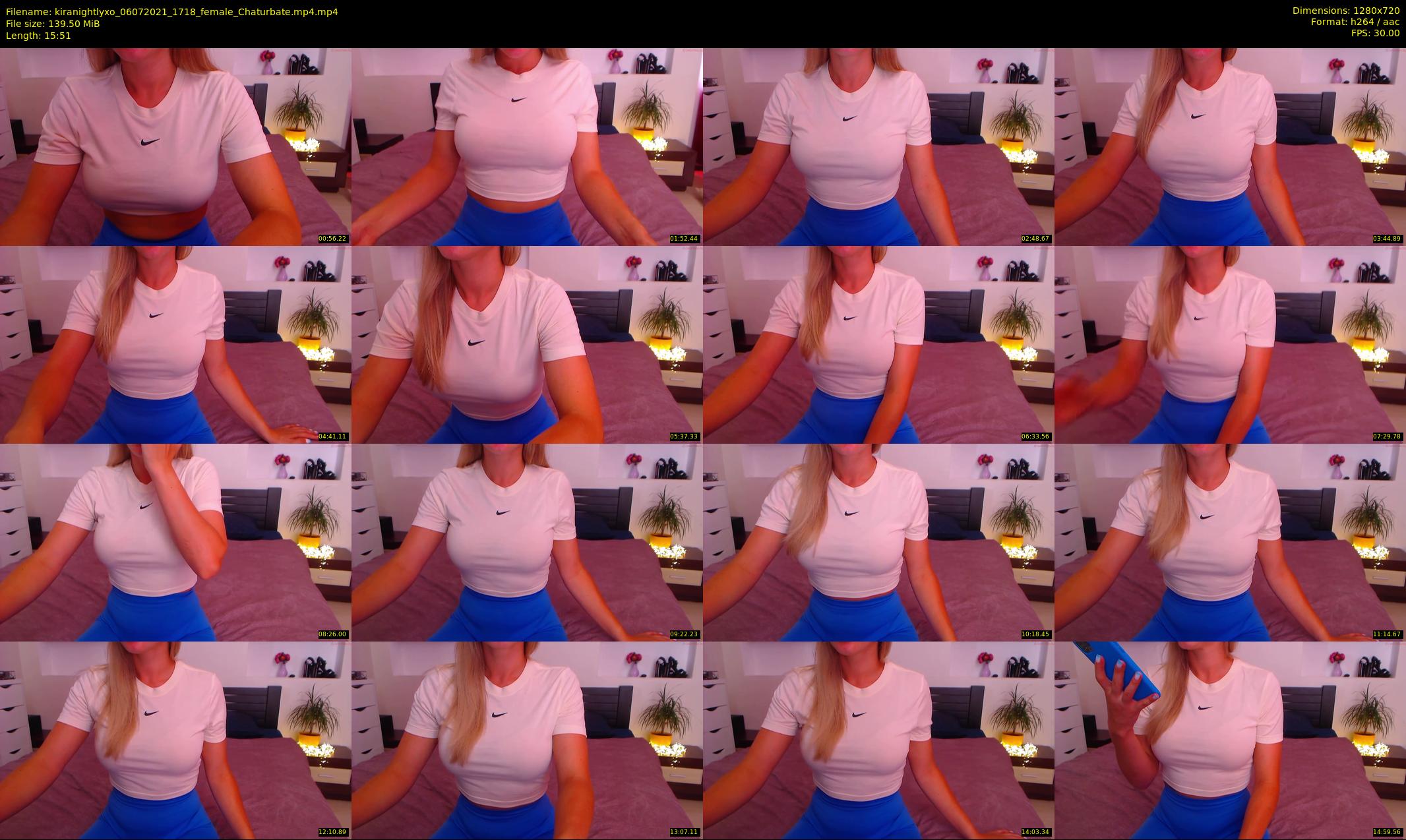 kiranightlyxo — 16 minute Chaturbate female cam show recording, 720p, Jul 6, 2021