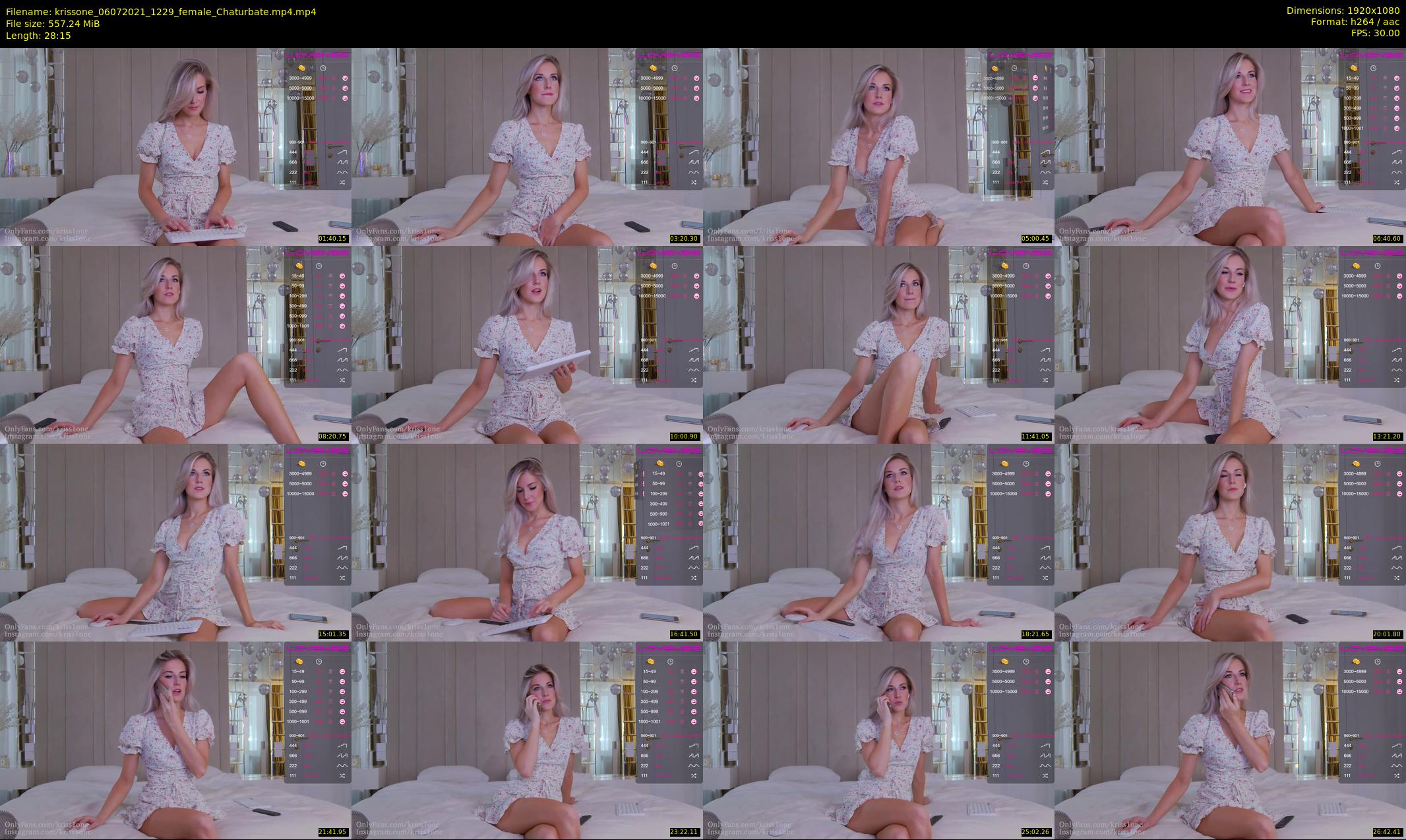 krissone — 29 minute Chaturbate female cam show recording, 1080p, Jul 6, 2021