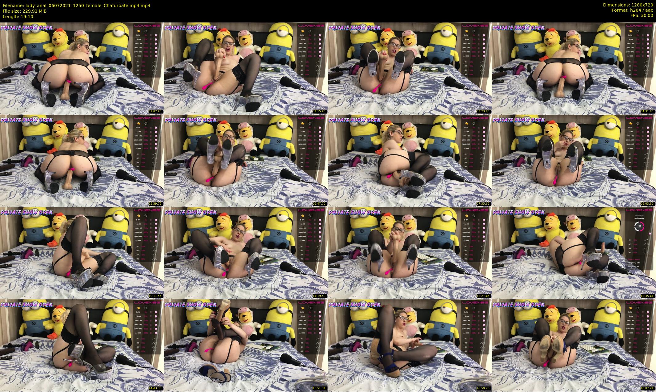 lady_anal — 20 minute Chaturbate female cam show recording, 720p, Jul 6, 2021