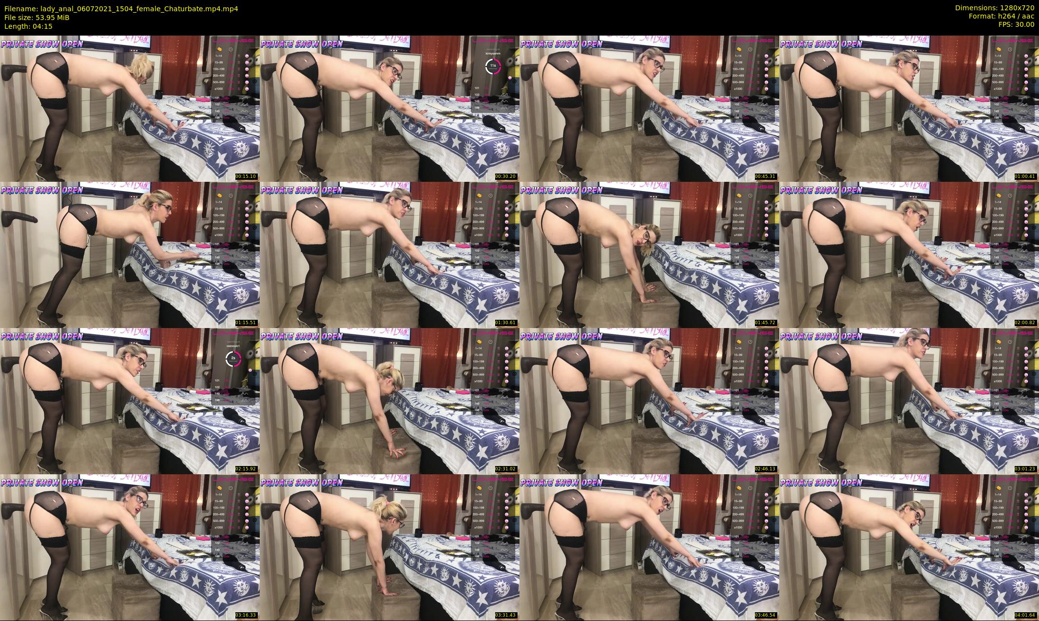 lady_anal — 5 minute Chaturbate female cam show recording, 720p, Jul 6, 2021