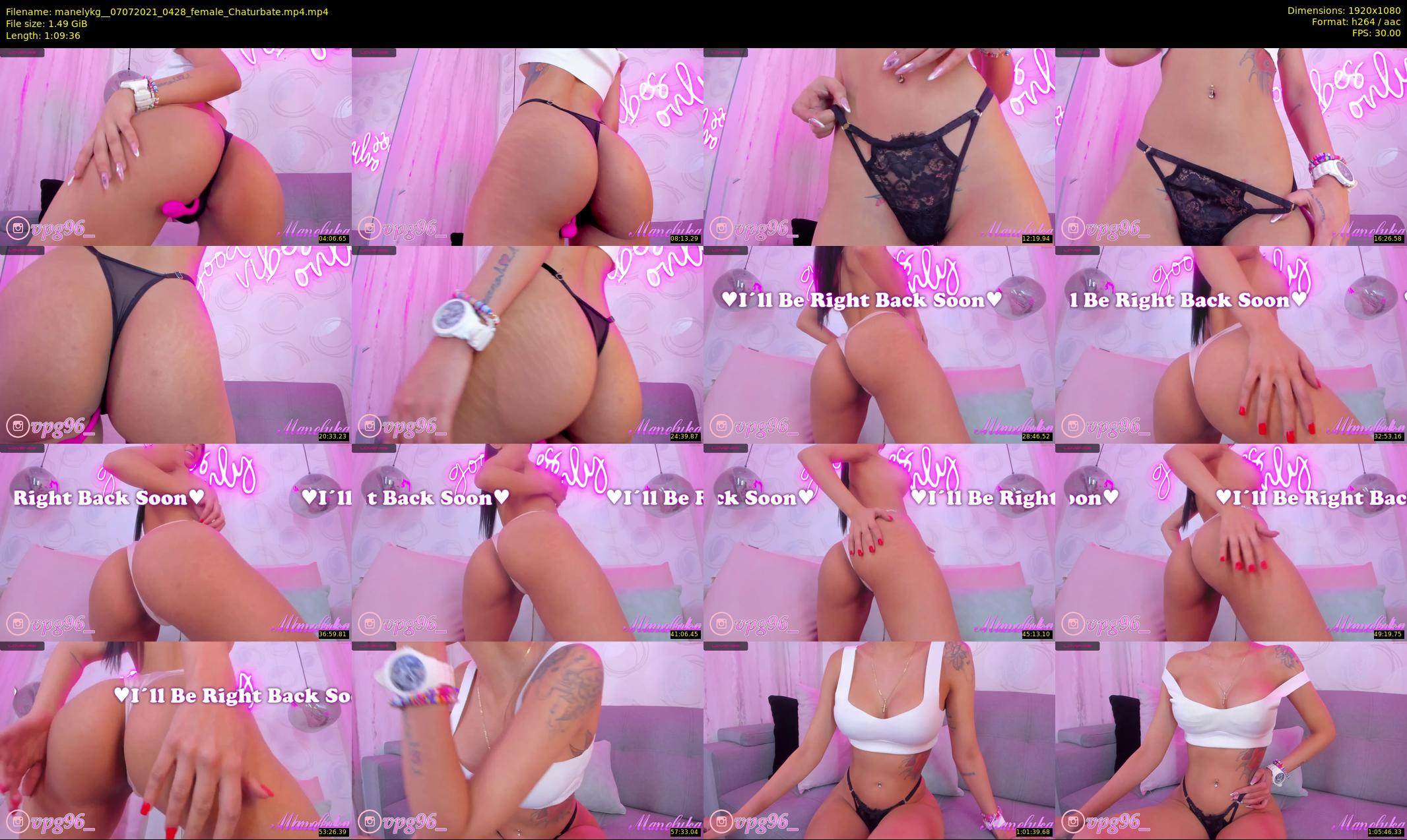 manelykg_ — 70 minute Chaturbate female cam show recording, 1080p, Jul 7, 2021