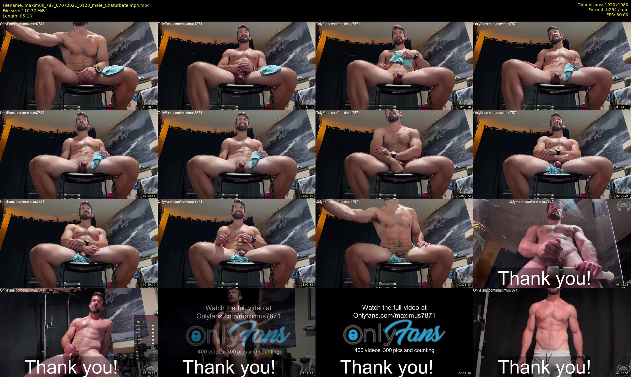 maximus_787 — 6 minute Chaturbate male cam show recording, 1080p, Jul 7, 2021