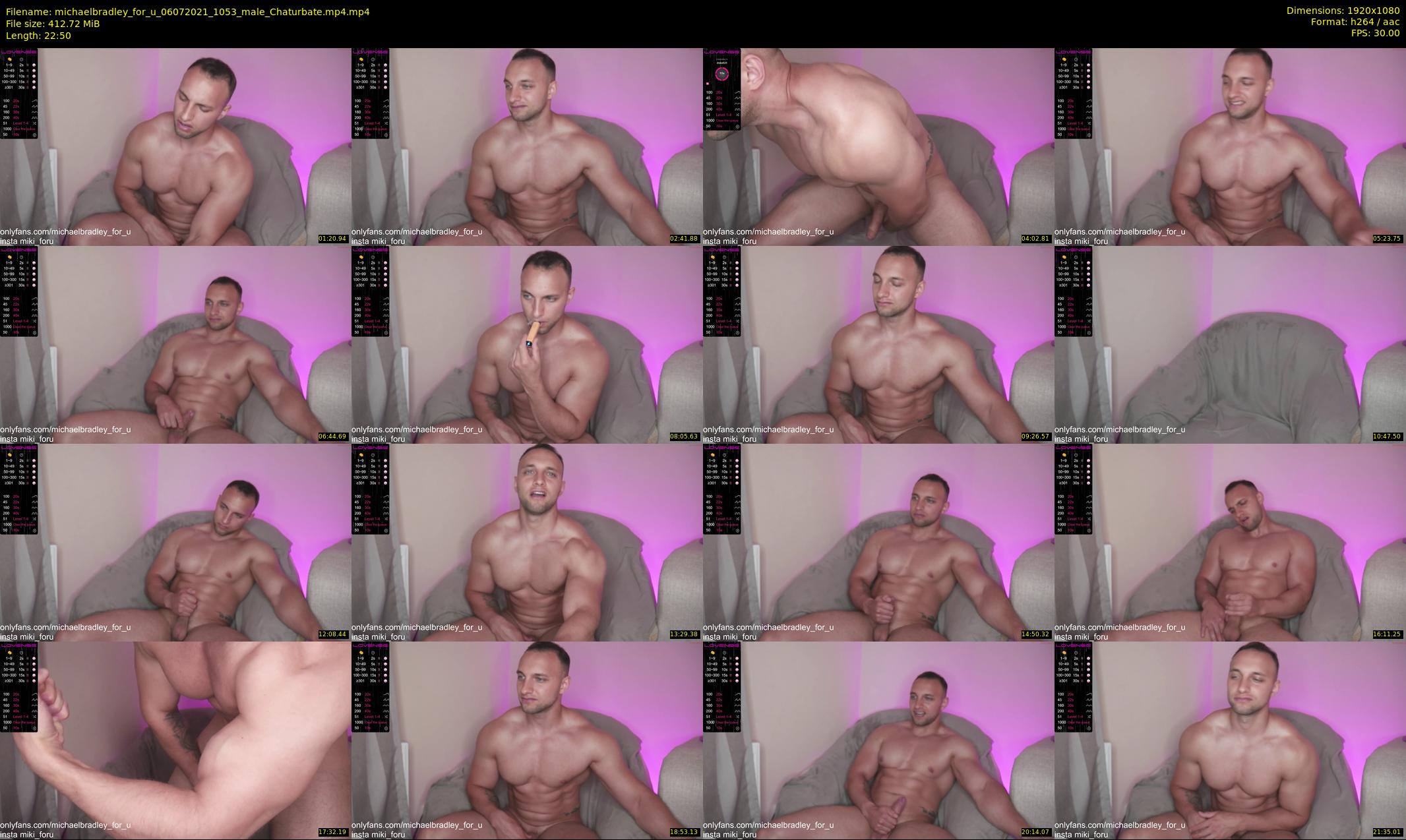 michaelbradley_for_u — 23 minute Chaturbate male cam show recording, 1080p, Jul 6, 2021