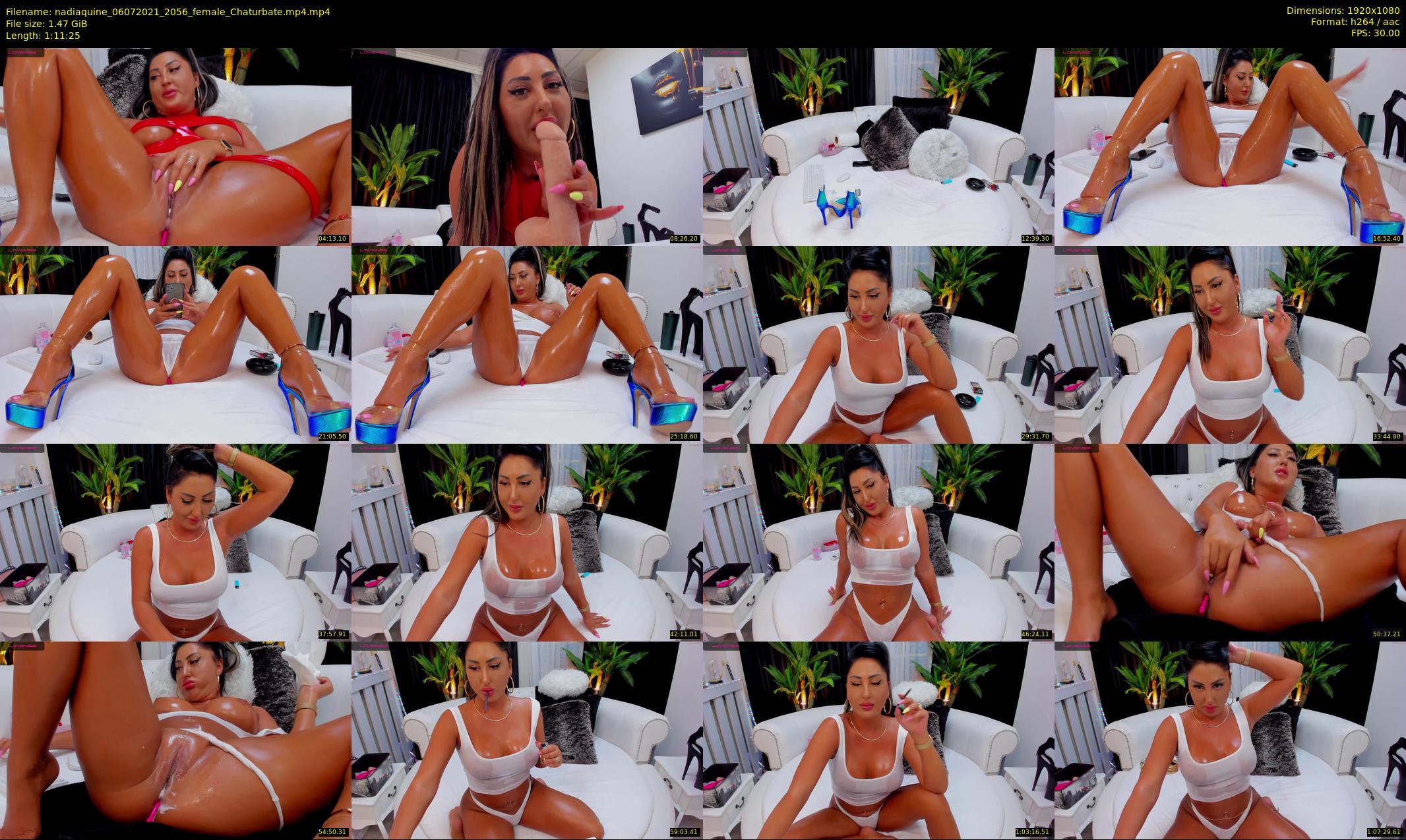 nadiaquine — 72 minute Chaturbate female cam show recording, 1080p, Jul 6, 2021